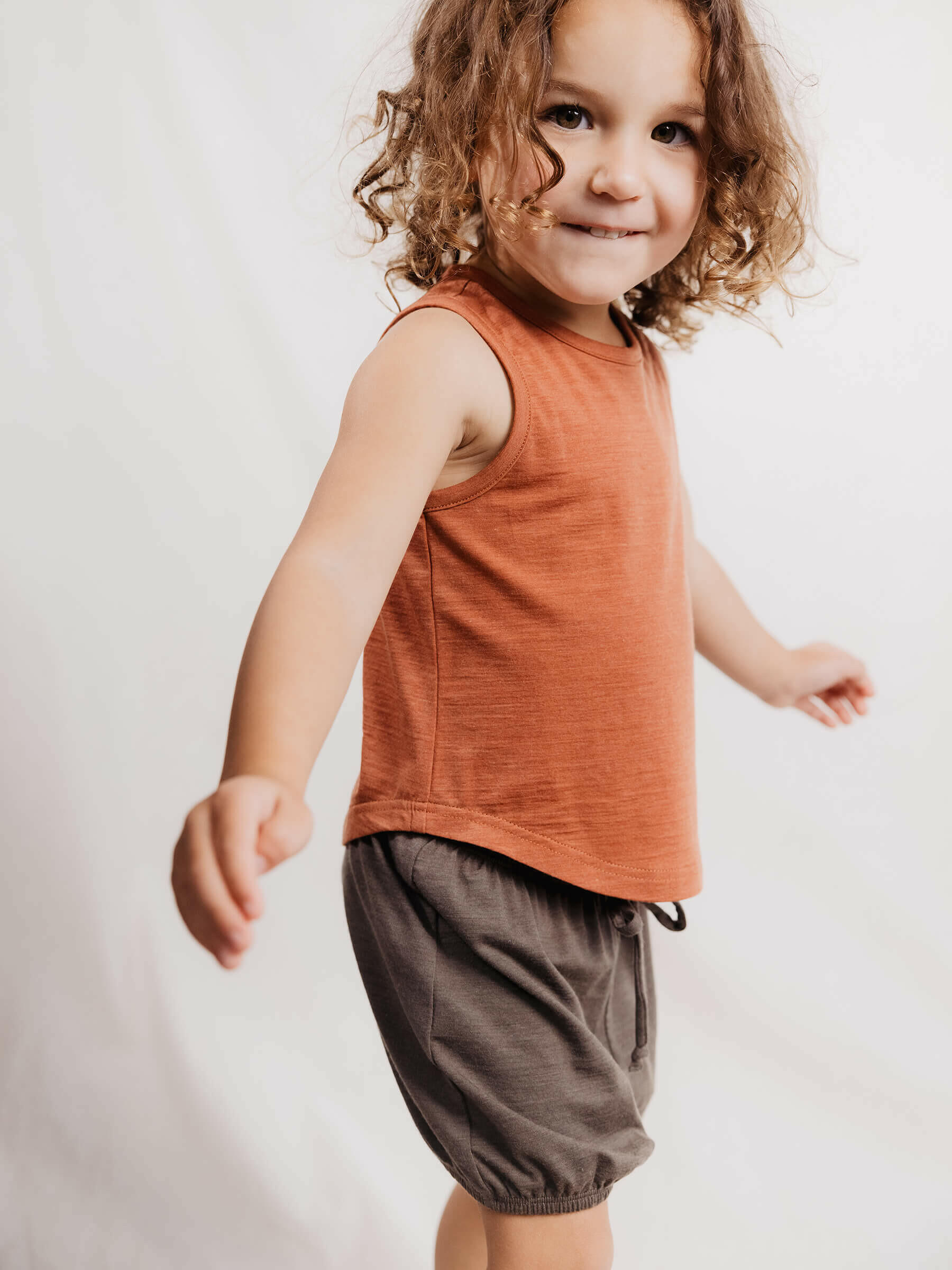 Child Juniper Shorts Crocodile child bottoms Nui Organics