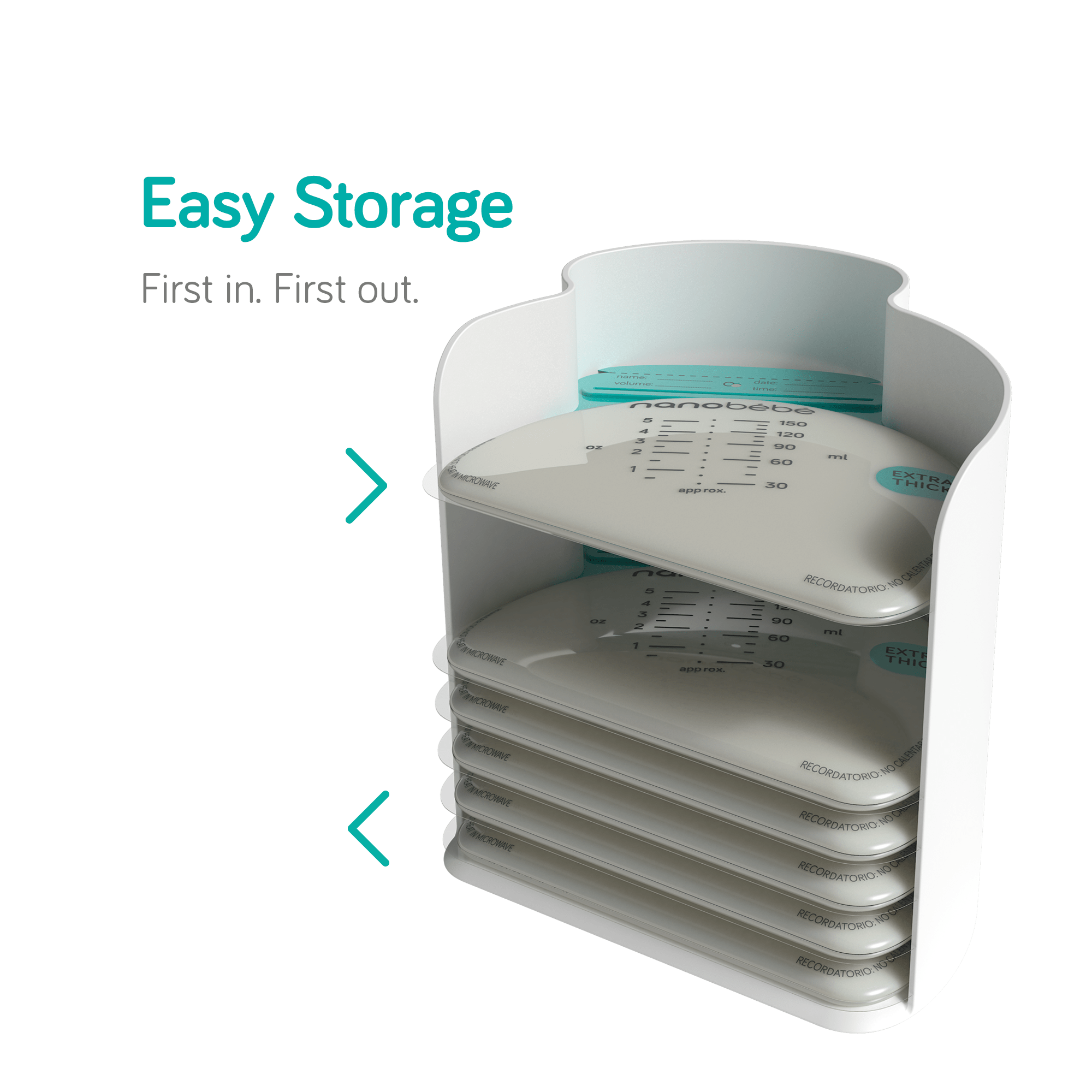 Breast Milk Storage Bag Refills Breast Milk Storage Containers Nanobébé US