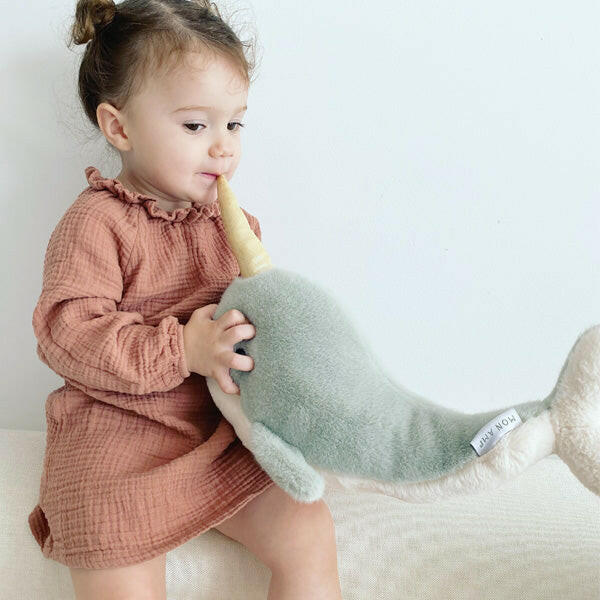 'Nico' Narwhal Plush Toy Stuffed Toy MON AMI