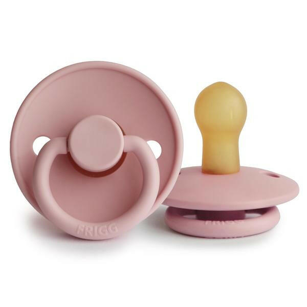 Frigg Natural Rubber Pacifier - Baby Pink Baby Essentials Mushie 0-6 months