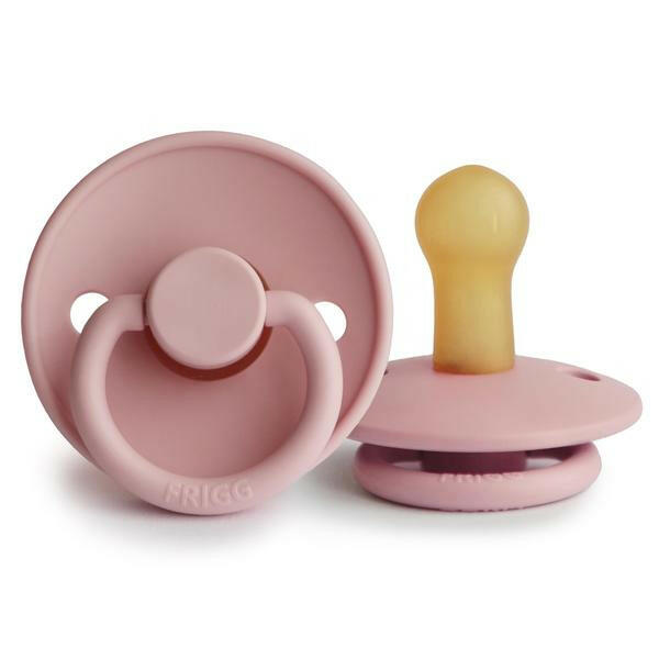 Frigg Natural Rubber Pacifier - Baby Pink Baby Essentials Mushie 6-18 months