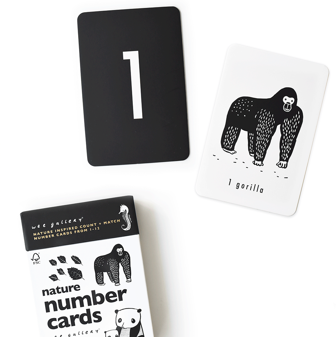 Nature Number Cards Learning Cards Wee Gallery