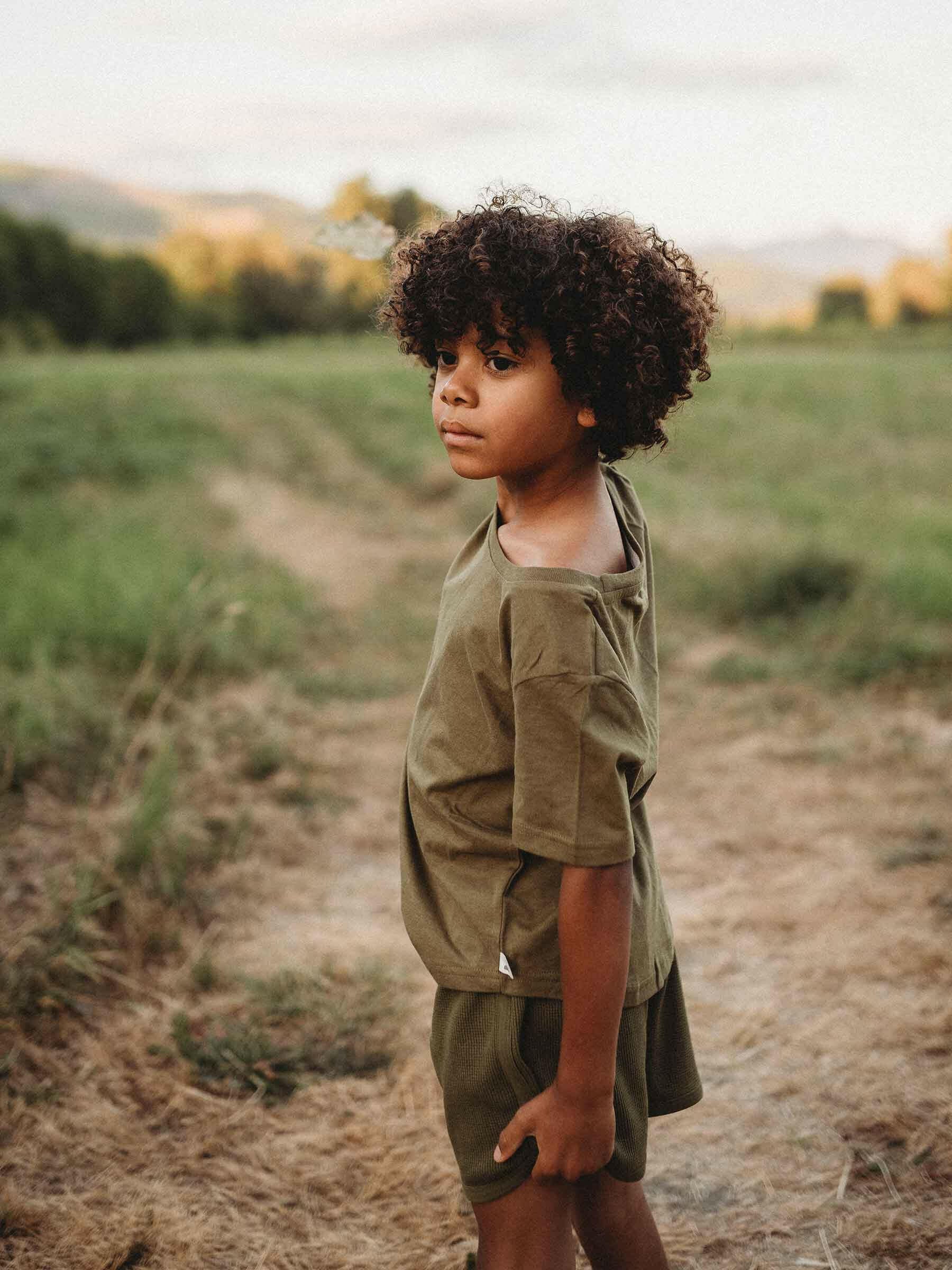 Easy Tiger Tee Fir child cotton Nui Organics