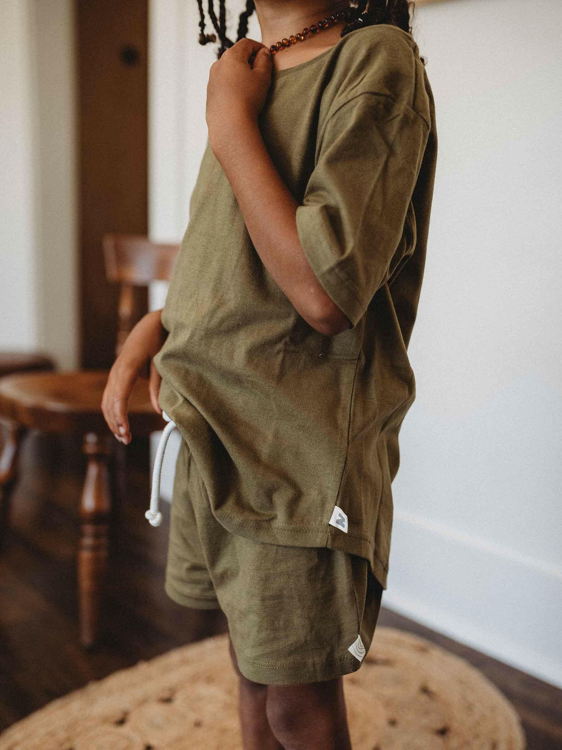 Easy Tiger Tee Fir child cotton Nui Organics