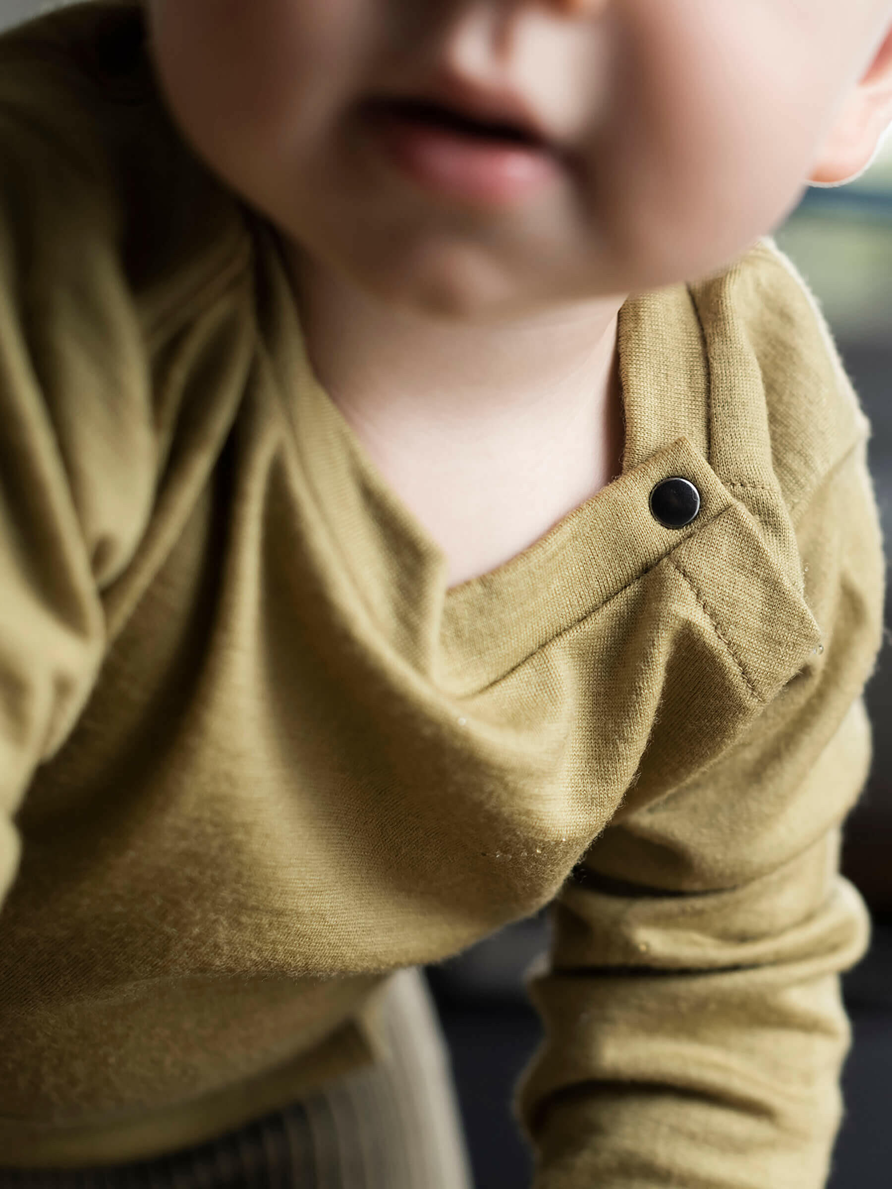 Baby Tihoi Merino Crew Willow baby tops Nui Organics