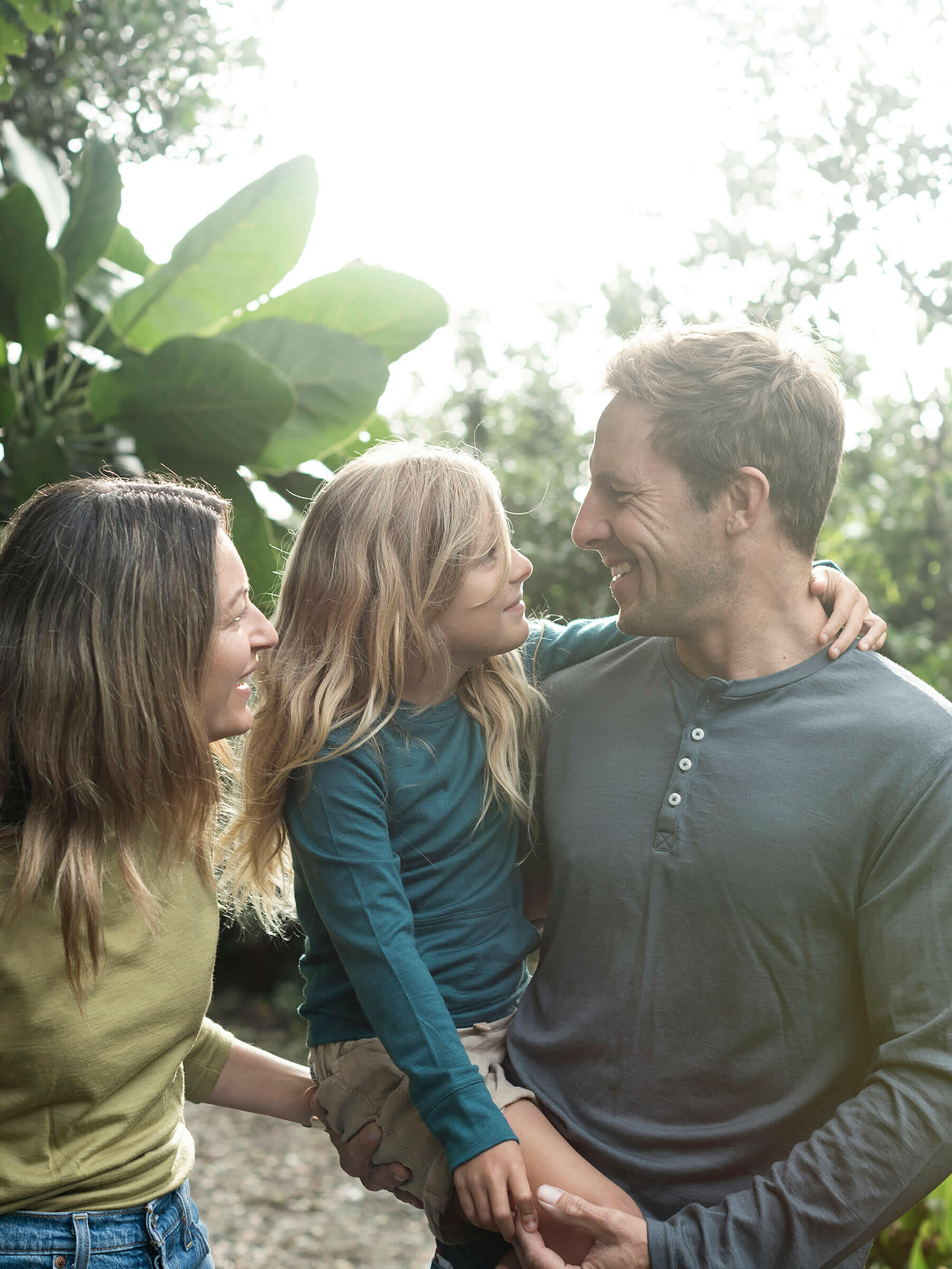 Child Tihoi Merino Crew Deep Sea child tops Nui Organics