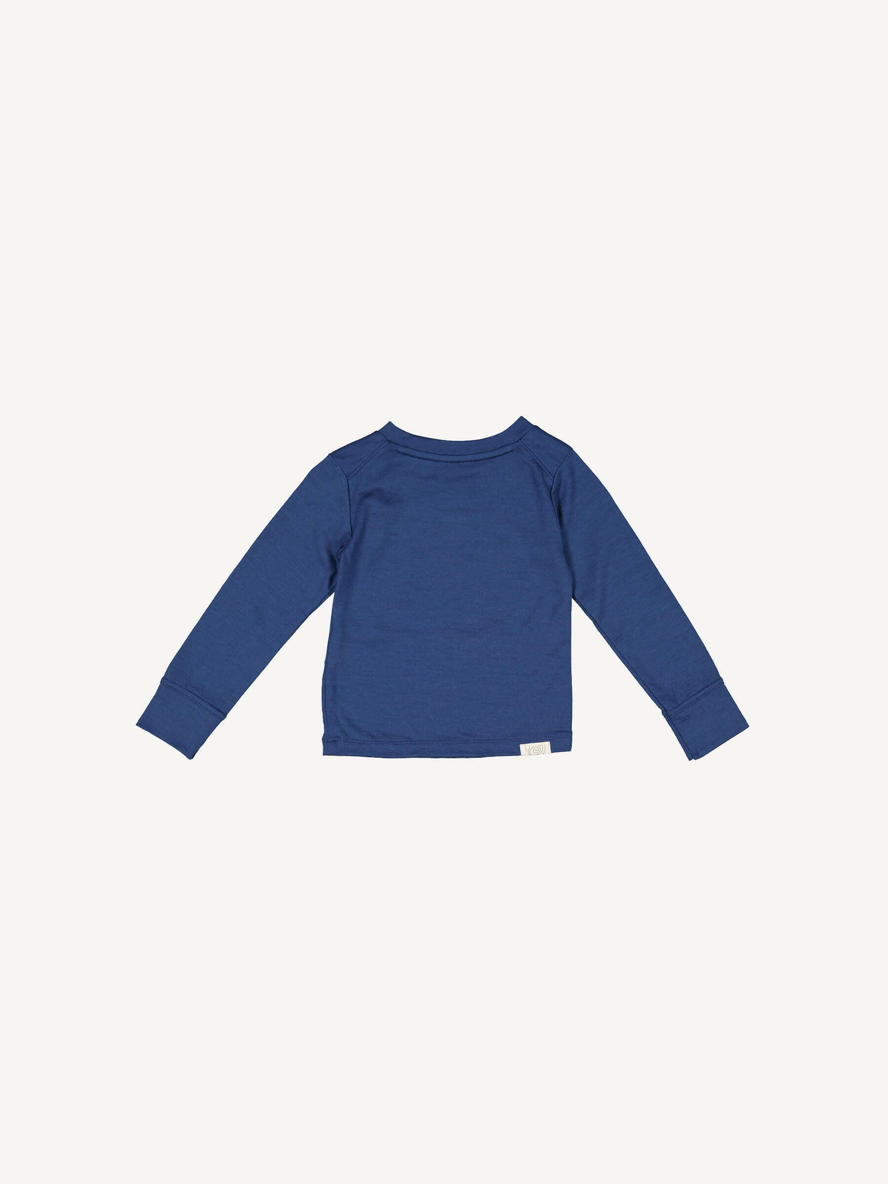 Baby Tihoi Merino Crew Navy baby tops Nui Organics