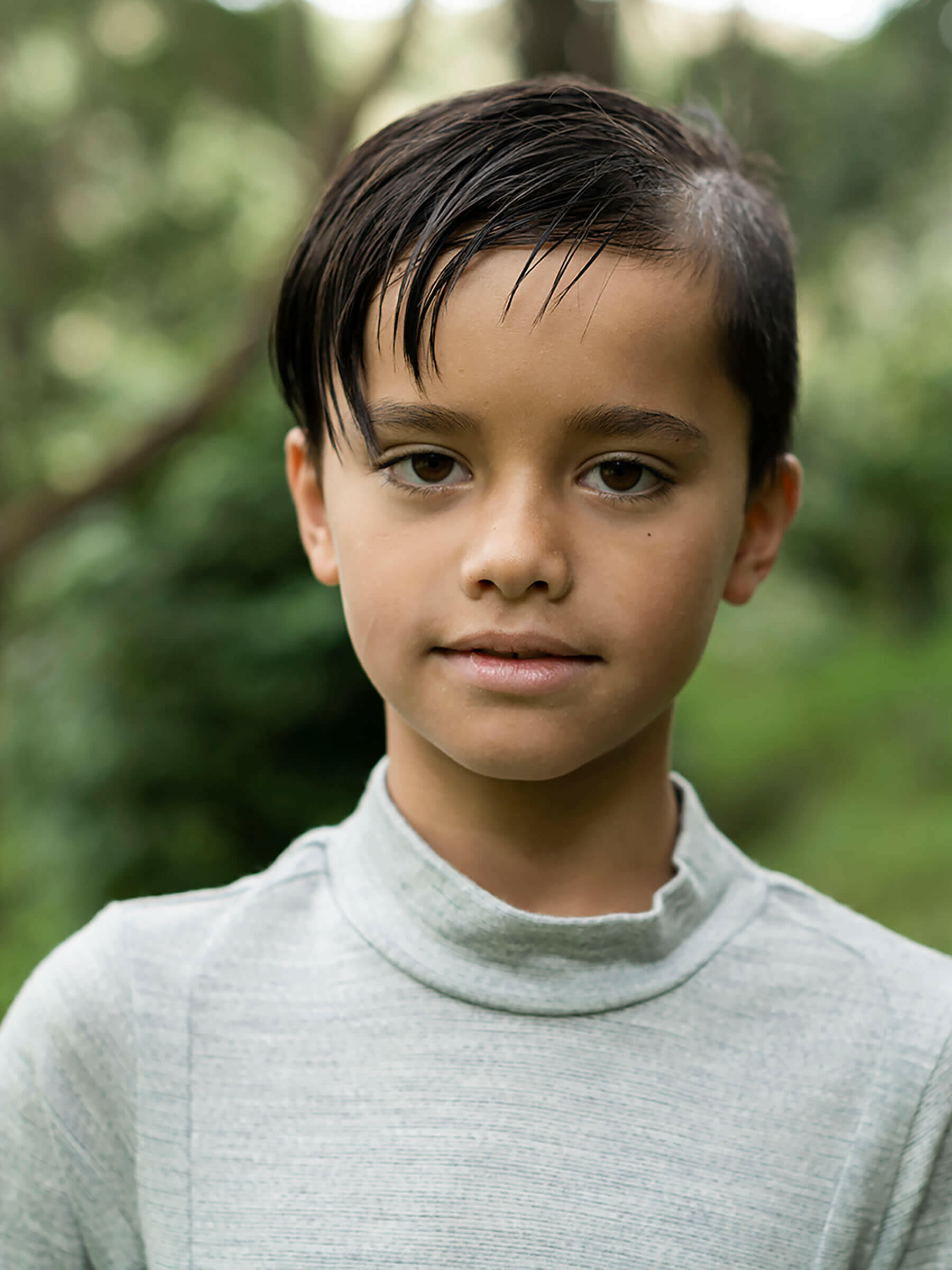 Child Ohau Mockneck Silver child tops Nui Organics