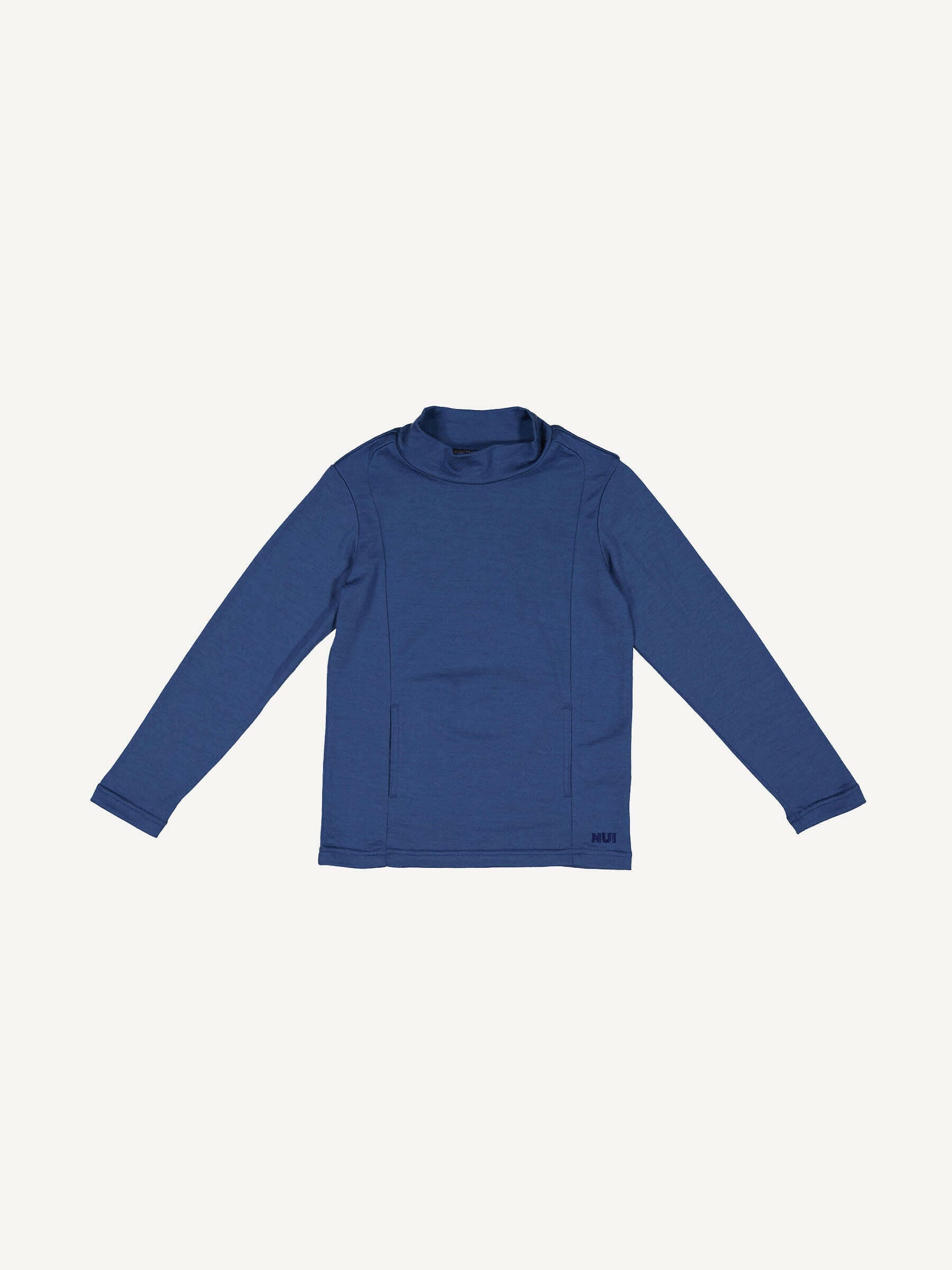 Child Ohau Mockneck Navy child tops Nui Organics 2y