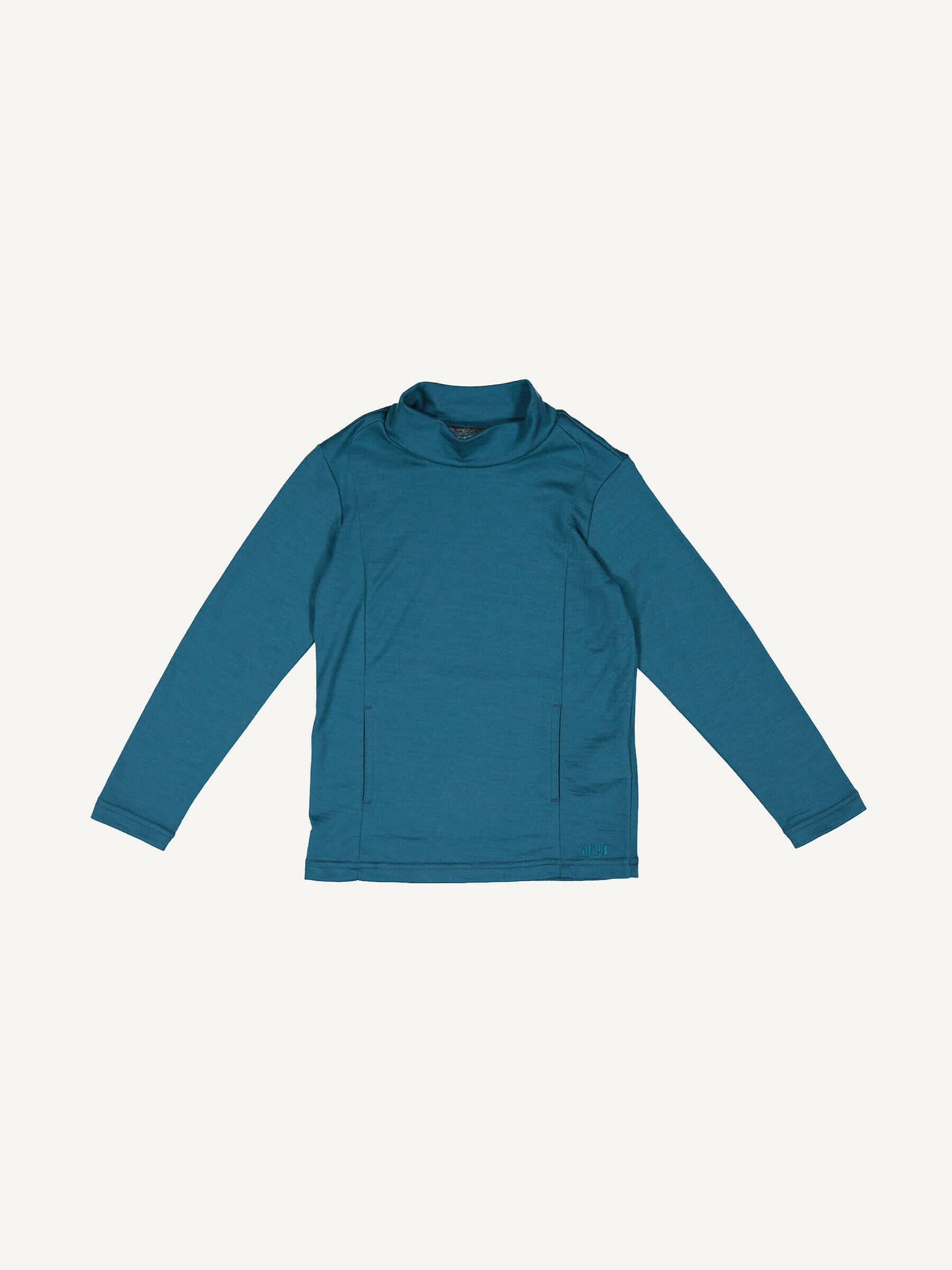 Child Ohau Mockneck Deep Sea child tops Nui Organics 2y
