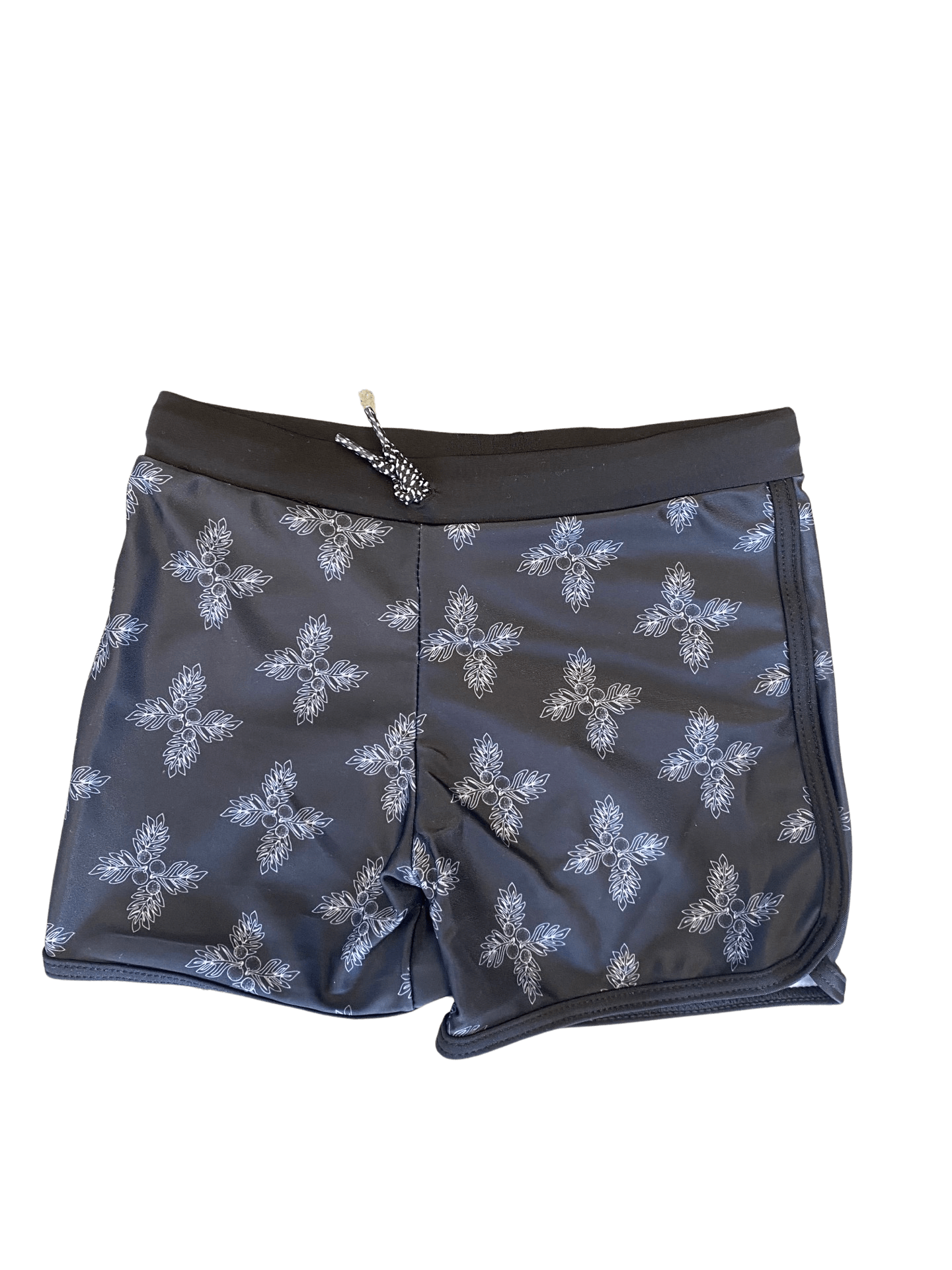 Toddler Soft Shorts for Swim in Black Breadfruit Bandana Kids OF ONE SEA 6 months Black Breadfruit Bandana