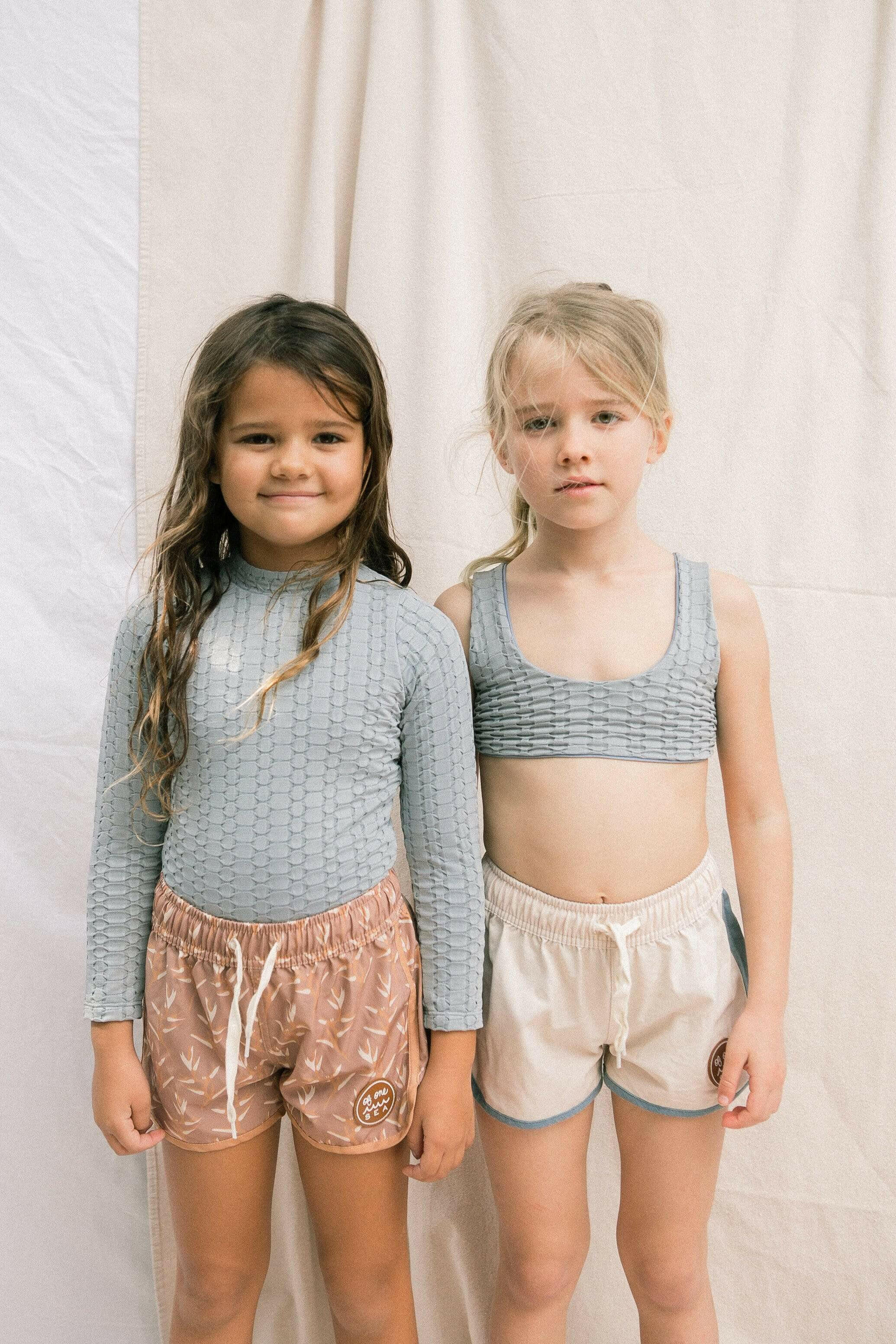Girl's Bikini Separates in Blue Bubble Kids OF ONE SEA