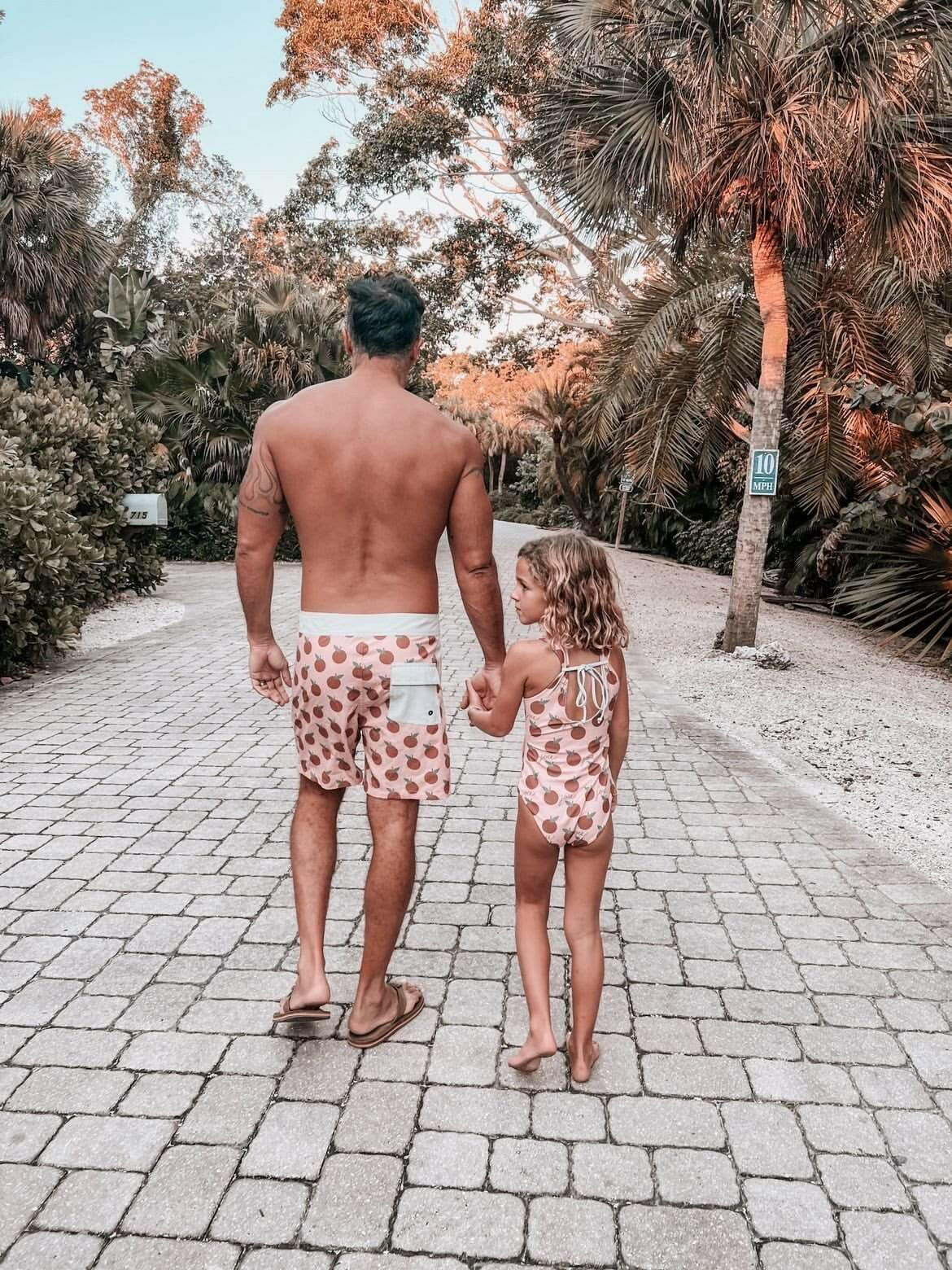 Girl's Cutout One Piece in Joie Inn Collab Print Kids OF ONE SEA