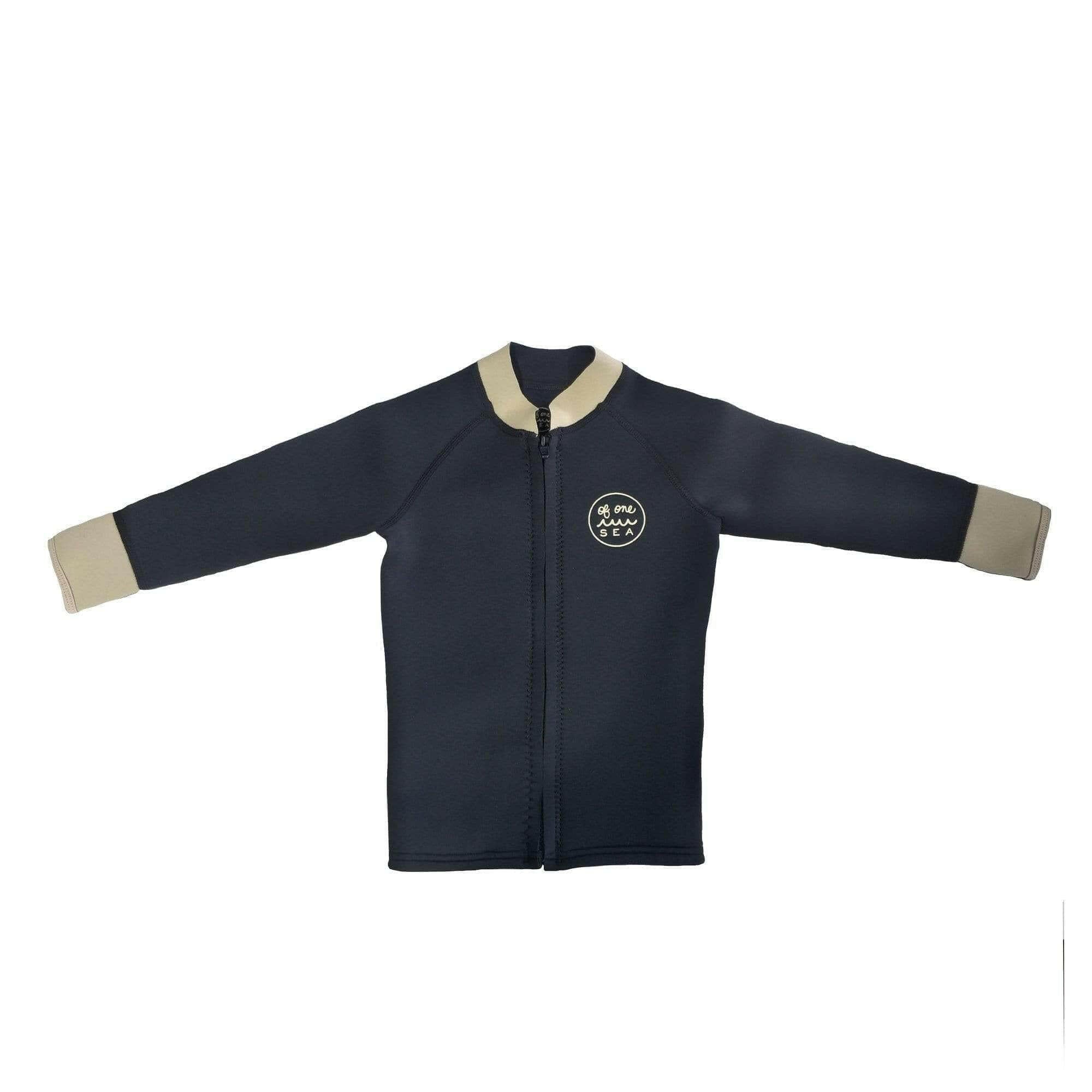 Kid's Natural Rubber Wetsuit in Long Sleeve Top Kids OF ONE SEA Kid's Wetsuit Top 1T Natural Rubber Wetsuit