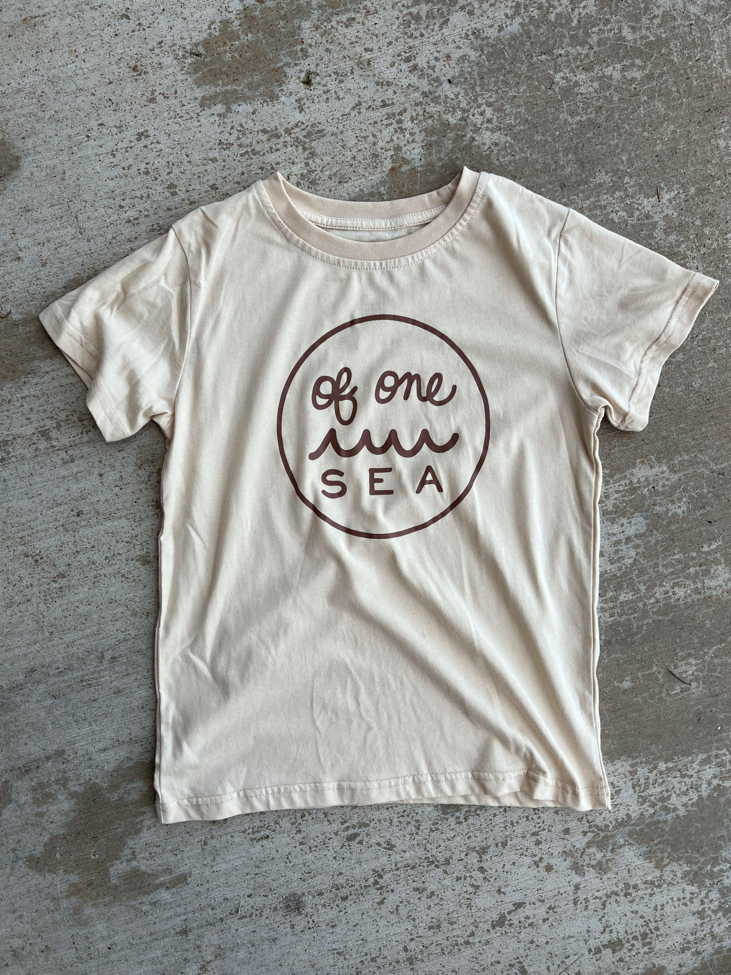Kid’s Logo Tee in Cream T-shirt OF ONE SEA 1T Cream