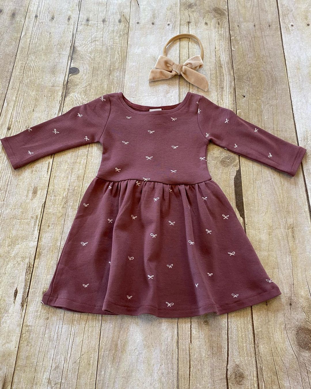 Stella Swing Dress Organic Cotton - Bow Baby Clothing Colored Organics