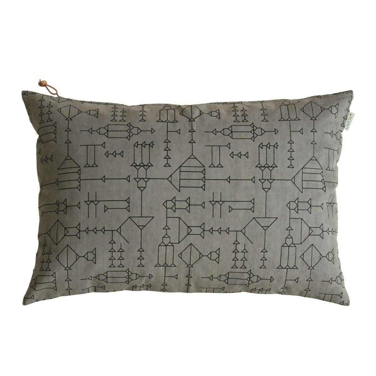 Cave Cushion - White / Grey OYOY