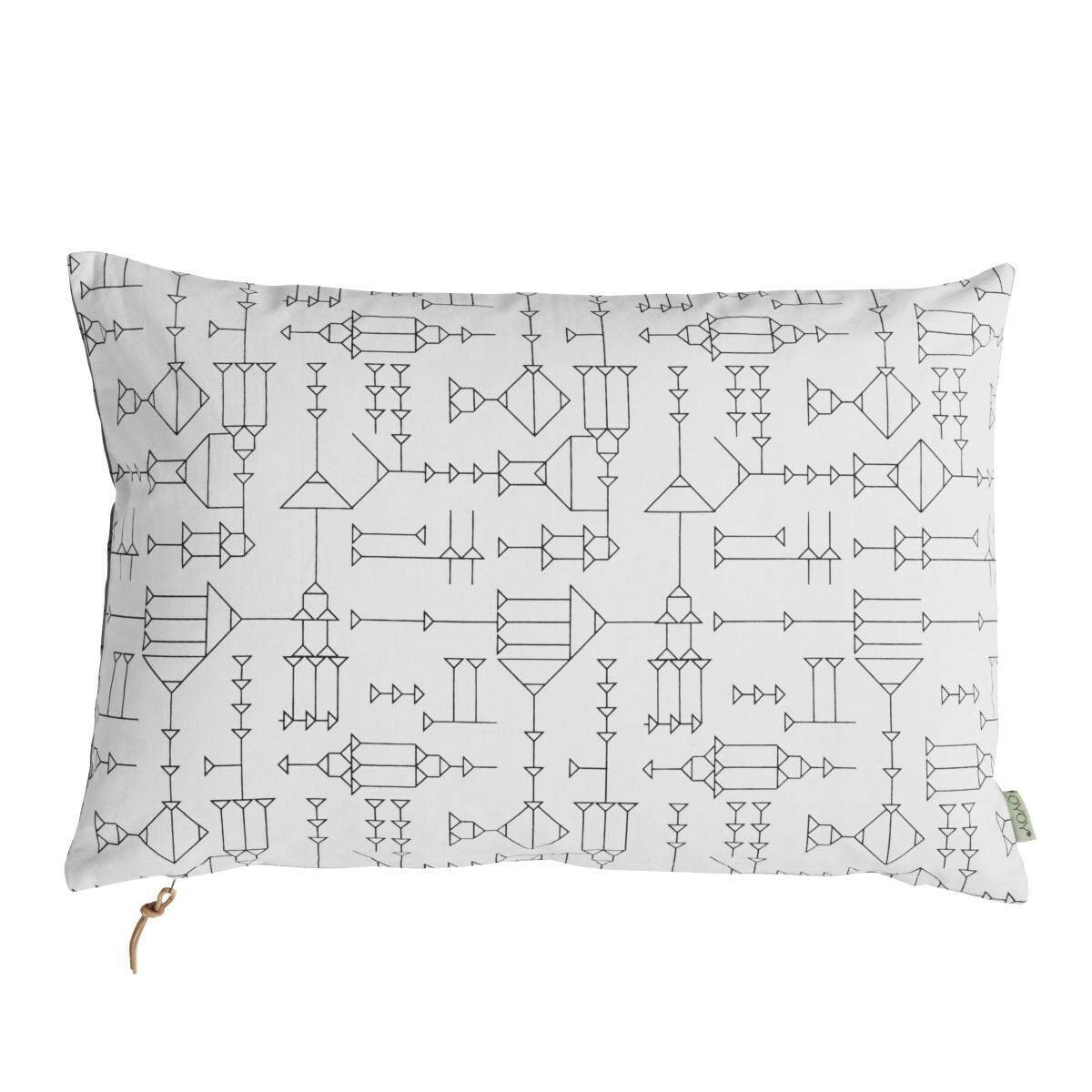 Cave Cushion - White / Grey OYOY