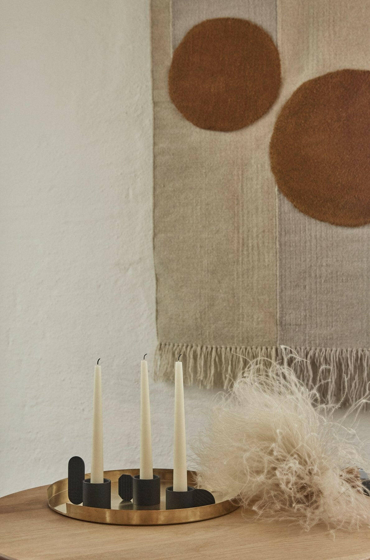 Art Candleholder - Hexagon - Black OYOY