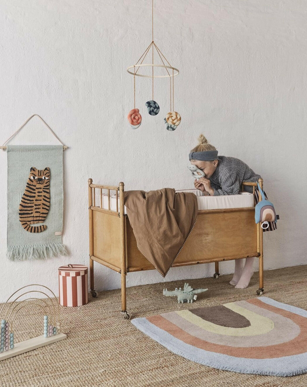 Darling Rattle - Baby Buddy Crocodile - Green Stuffies OYOY