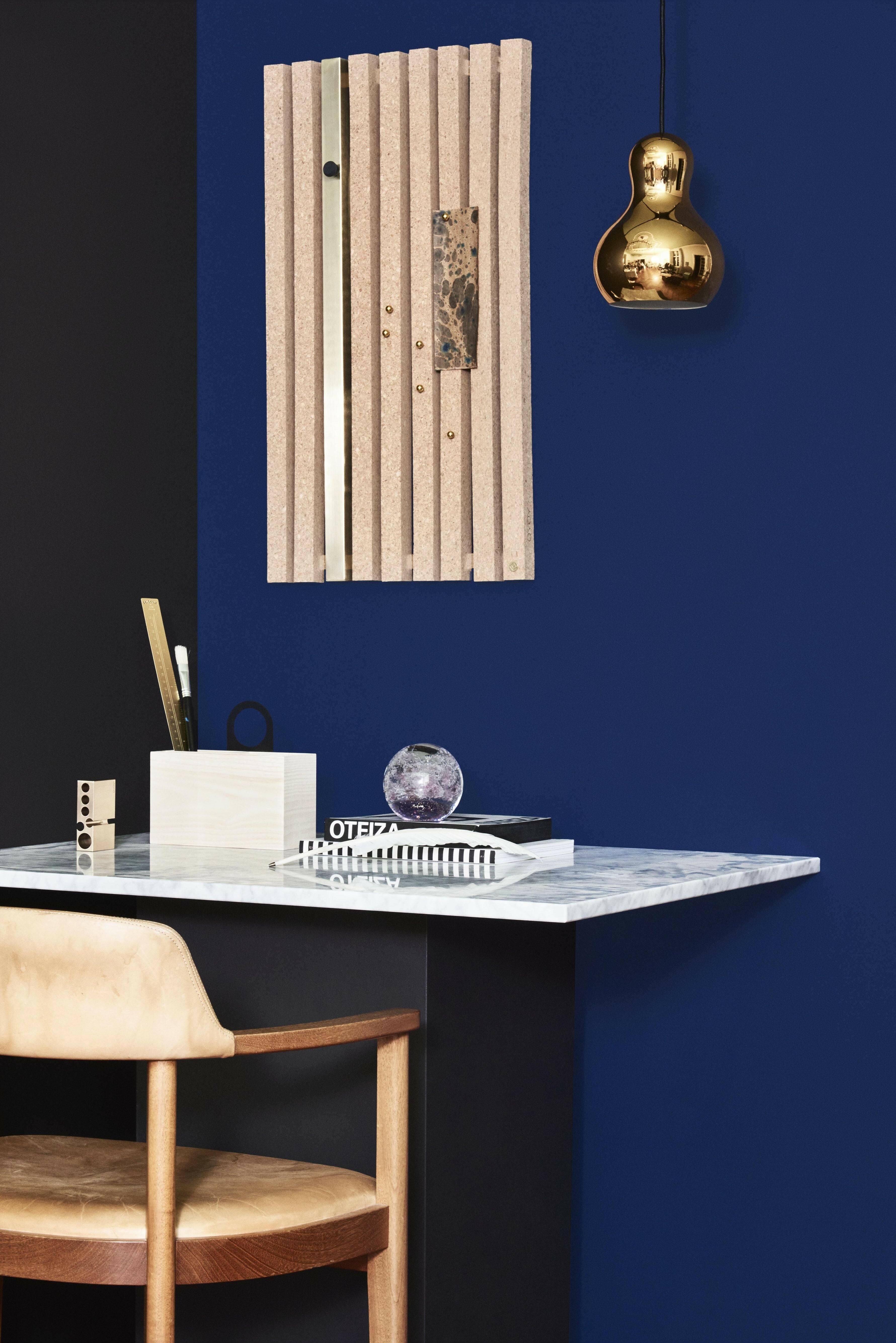 Lamella Notice Board - Brass OYOY