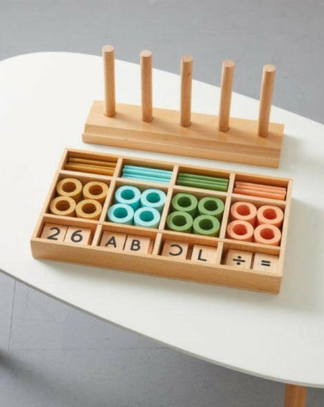 Wooden Abacus Math Toy Educational Wonder & Wise