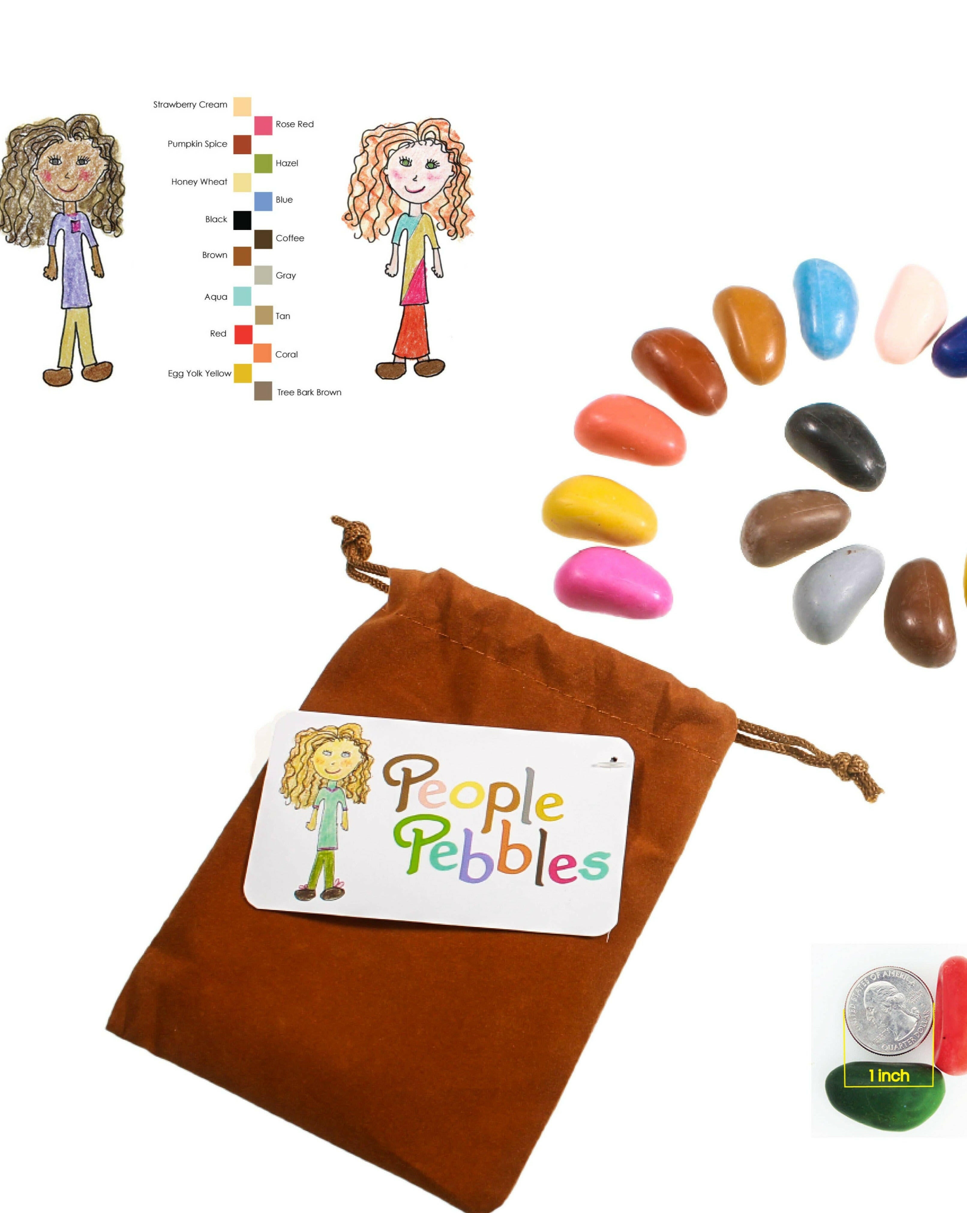 Crayon Rocks - People Pebbles Art Supplies Crayon Rocks