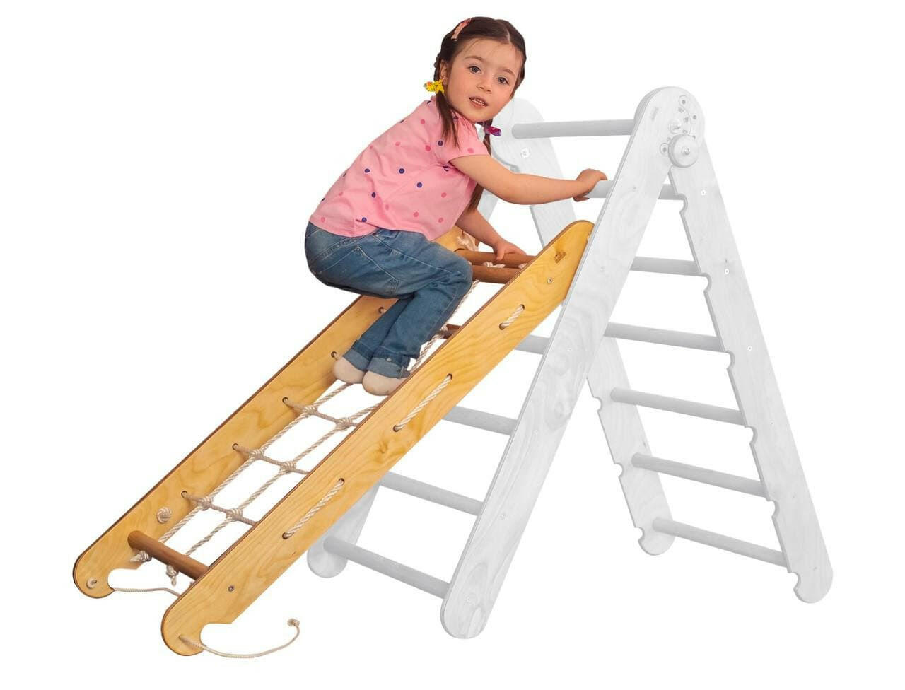 Climbing Net for Triangle Ladder - Chocolate Ladder Accessories Goodevas Beige