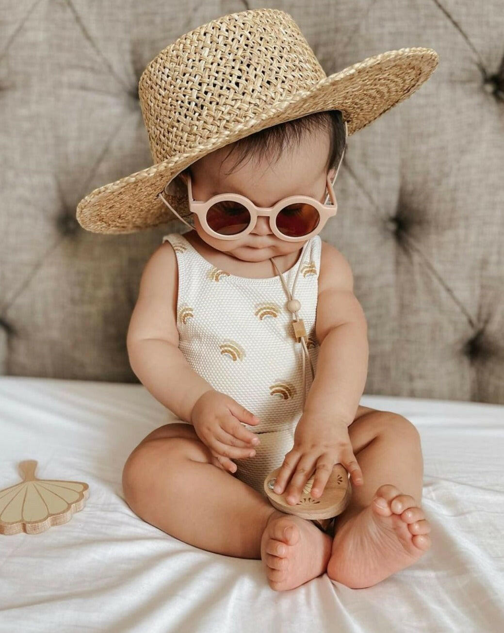 Sustainable Sunny May Sunnies - Light Pink Sunglasses Little Love Bug Co.