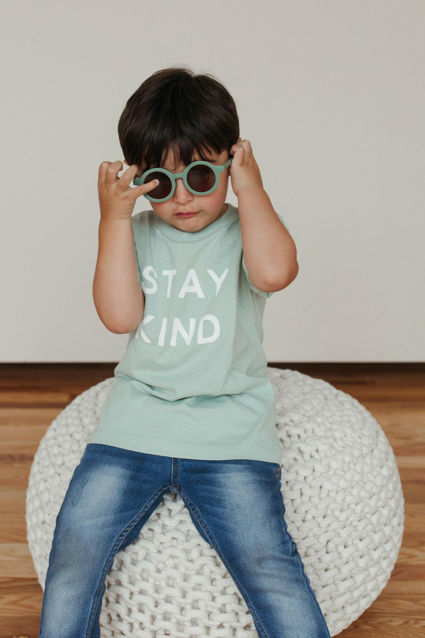 Stay Kind Kid’s Graphic T-Shirt Kids Polished Prints