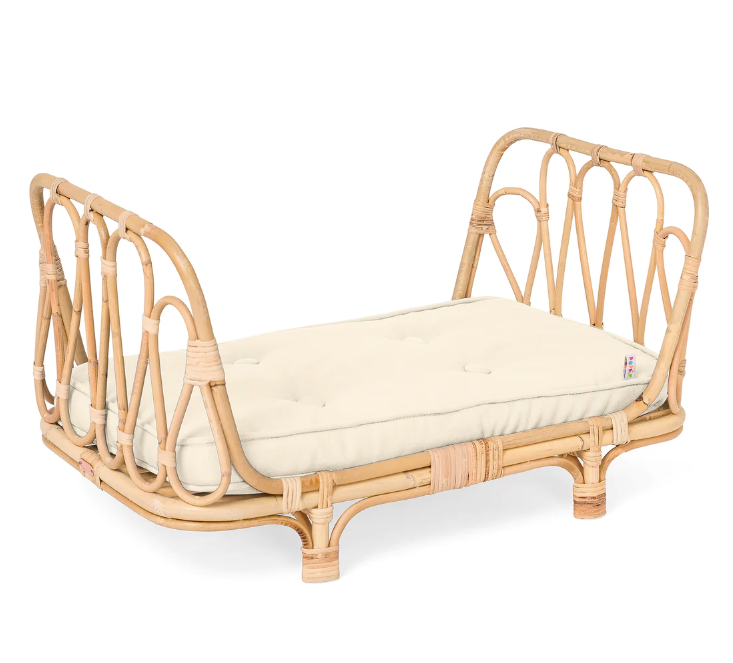 Rattan Doll Daybed Doll Furniture Poppie Cream