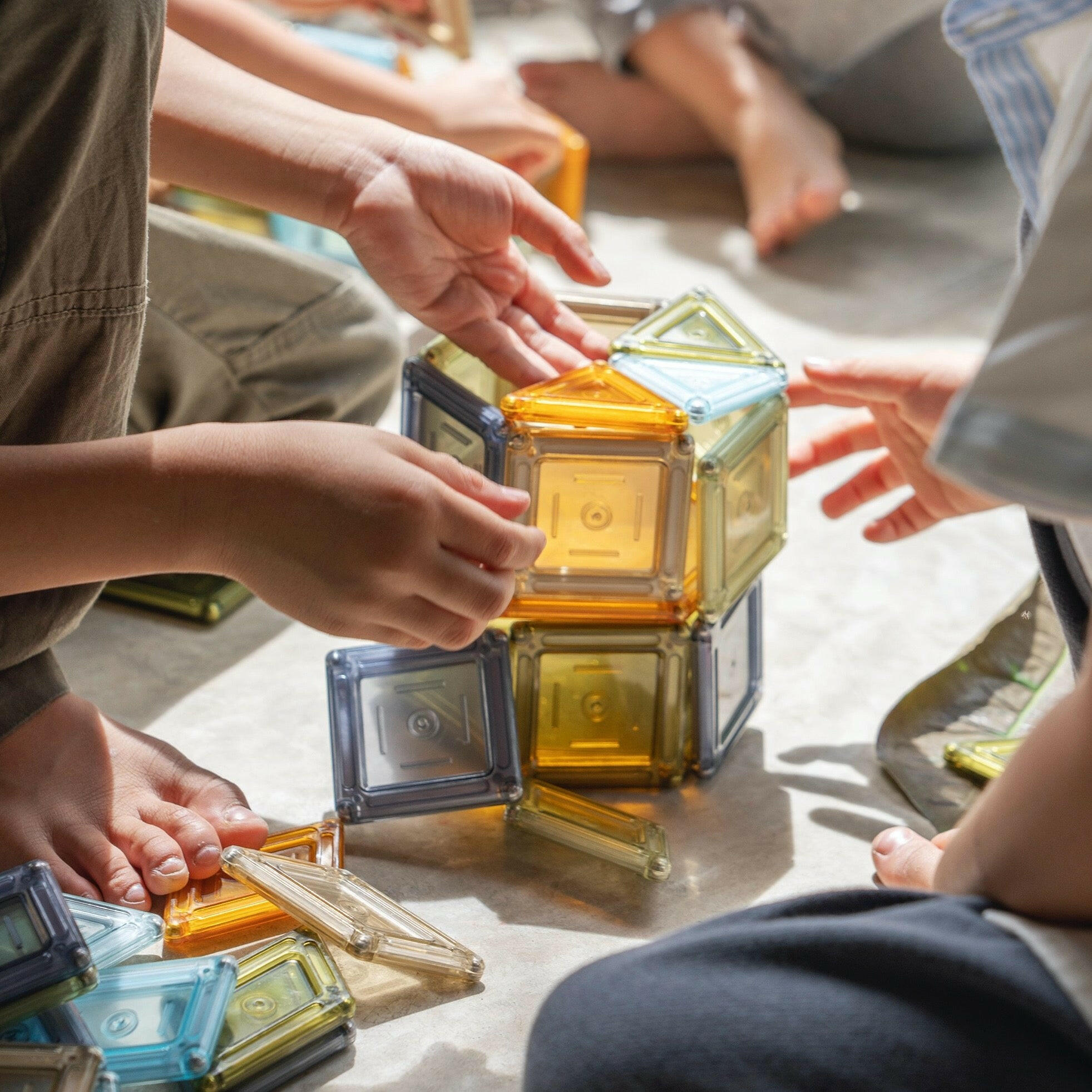 Guidecraft PowerClix® Solids Natural – 70 pc. set Kids Toys Guidecraft