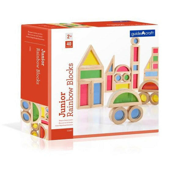 Jr. Rainbow Blocks - 40 pc. set Kids Toys Guidecraft 40 pc.set