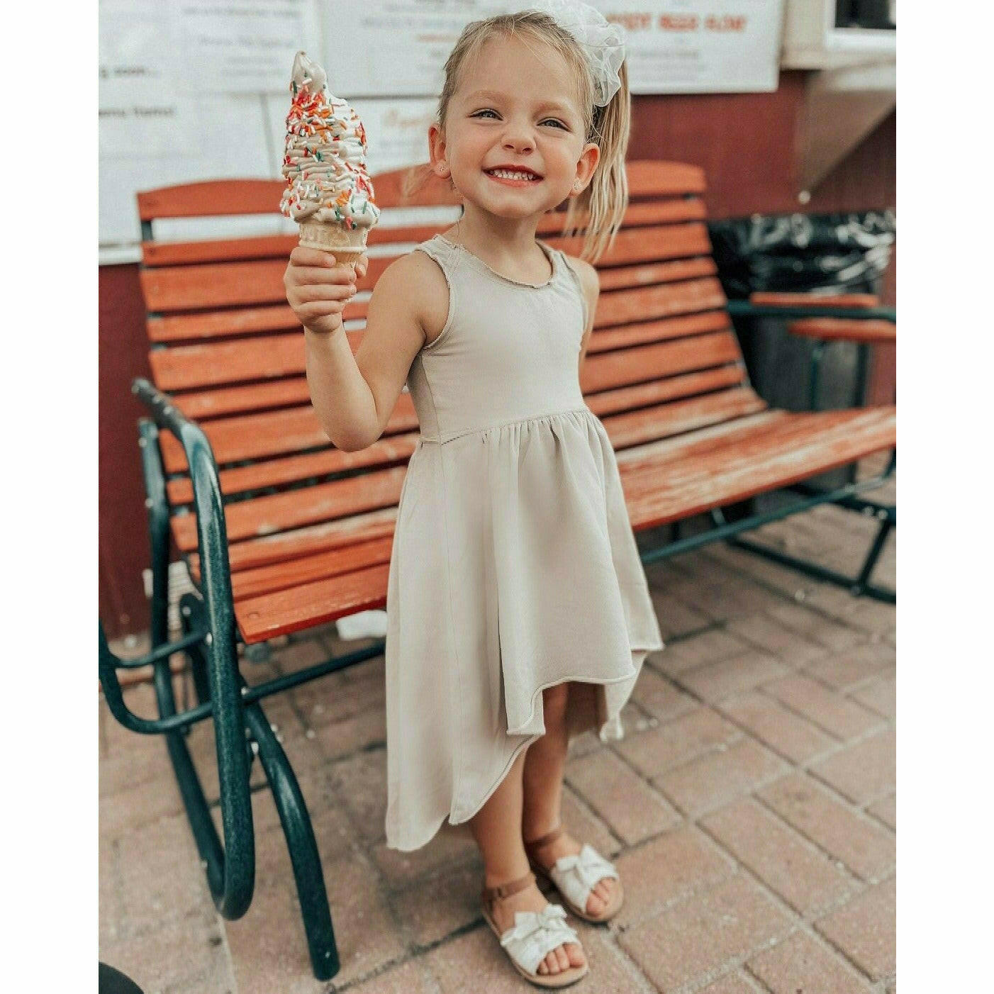 Organic Giselle Dress Tan Dresses Be Mi Los Angeles