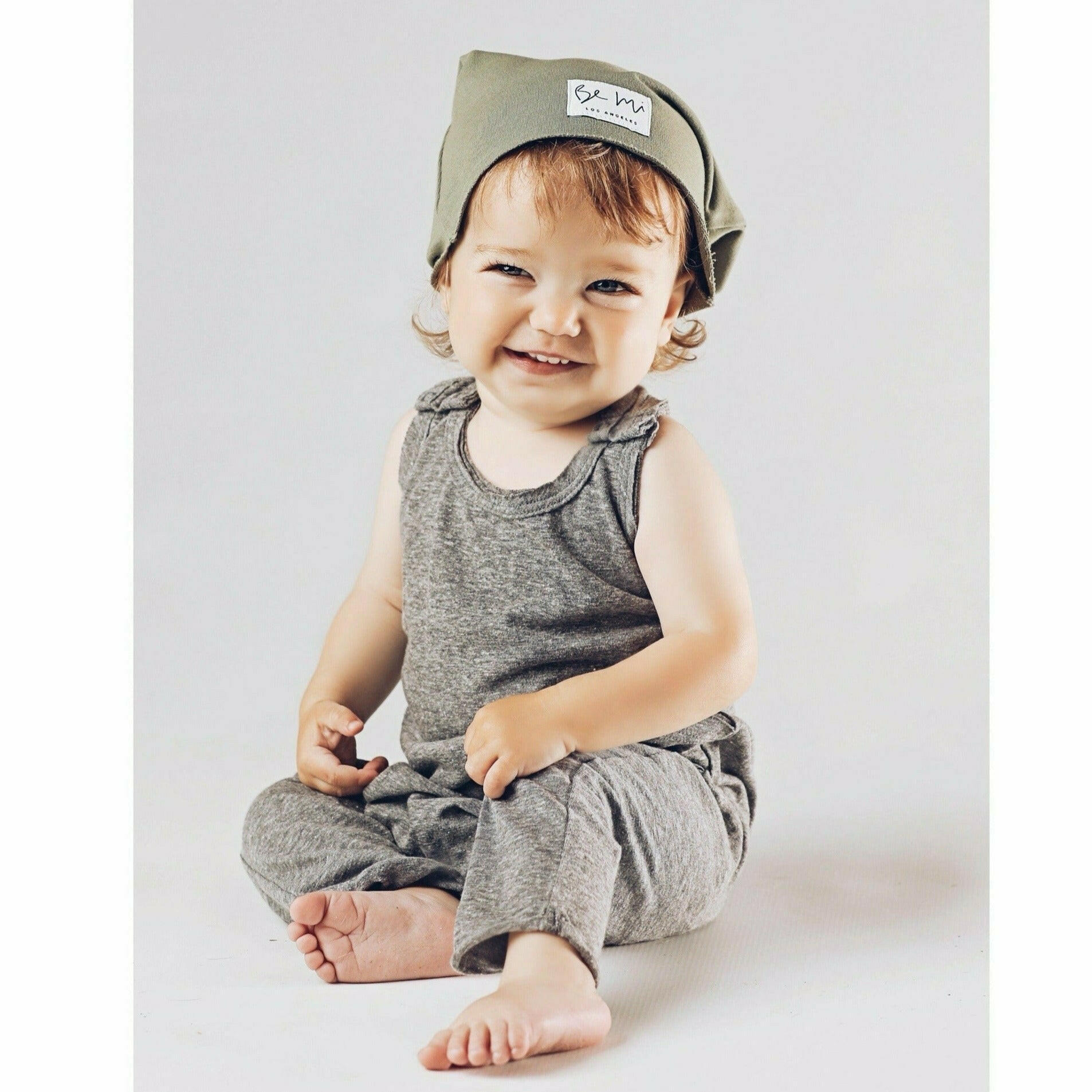 Baby Romper Heather Grey Rompers Be Mi Los Angeles
