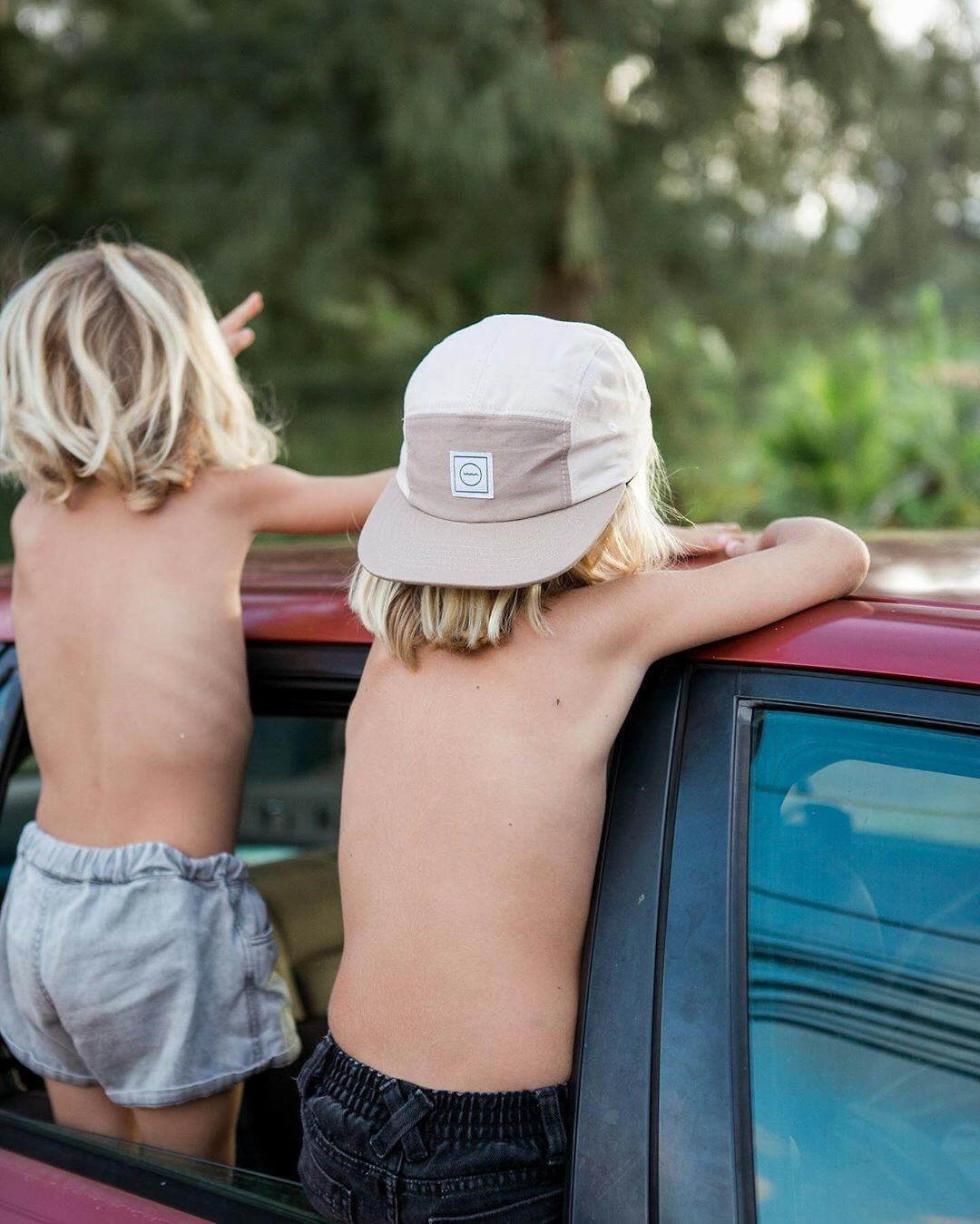 Five-Panel Kids Hat - Sand Hats Rad River Co.