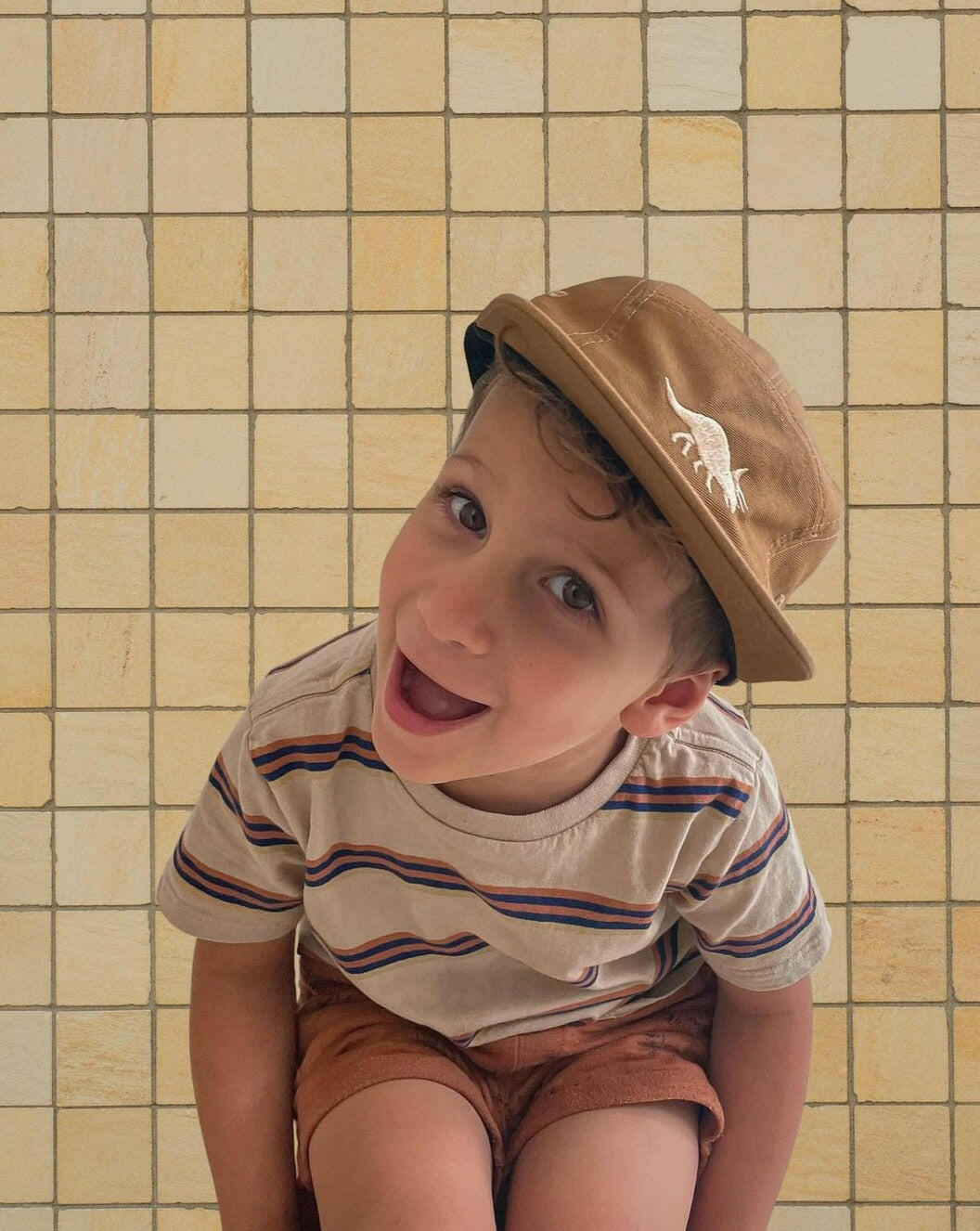Five-Panel Kids Hat - Triceratops Dinosaur Hats Rad River Co.