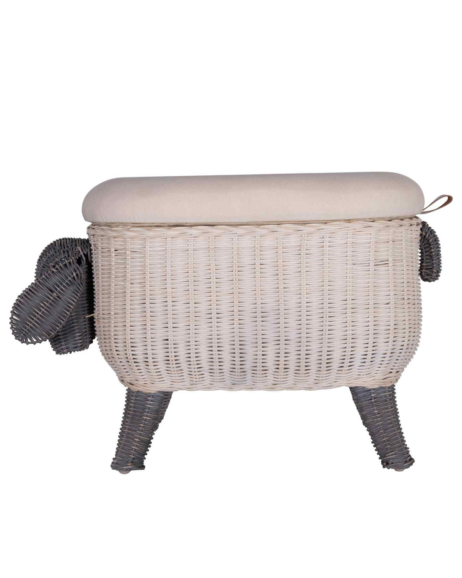 Rattan Stool - Sheep Children's Furniture Bloomingville Mini