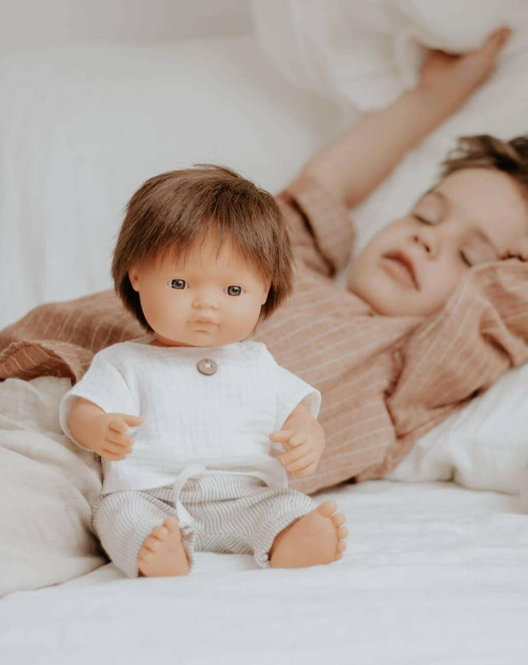 Baby Boy Doll - Brunette Dolls Miniland