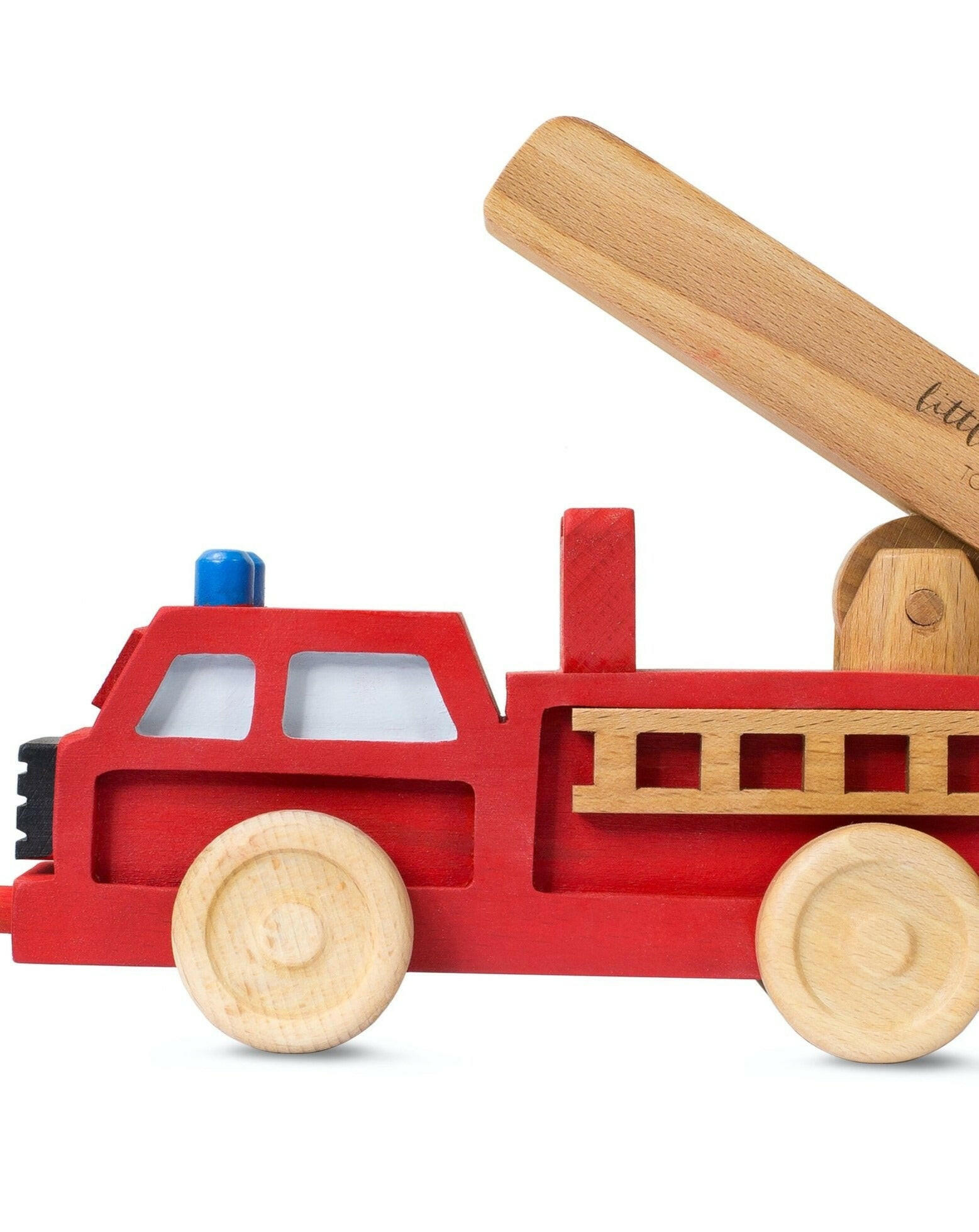 Fire Truck Toy Wooden Toys Little Lights