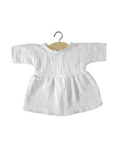 Faustine double gauze cotton dress White Doll Clothing Minikane