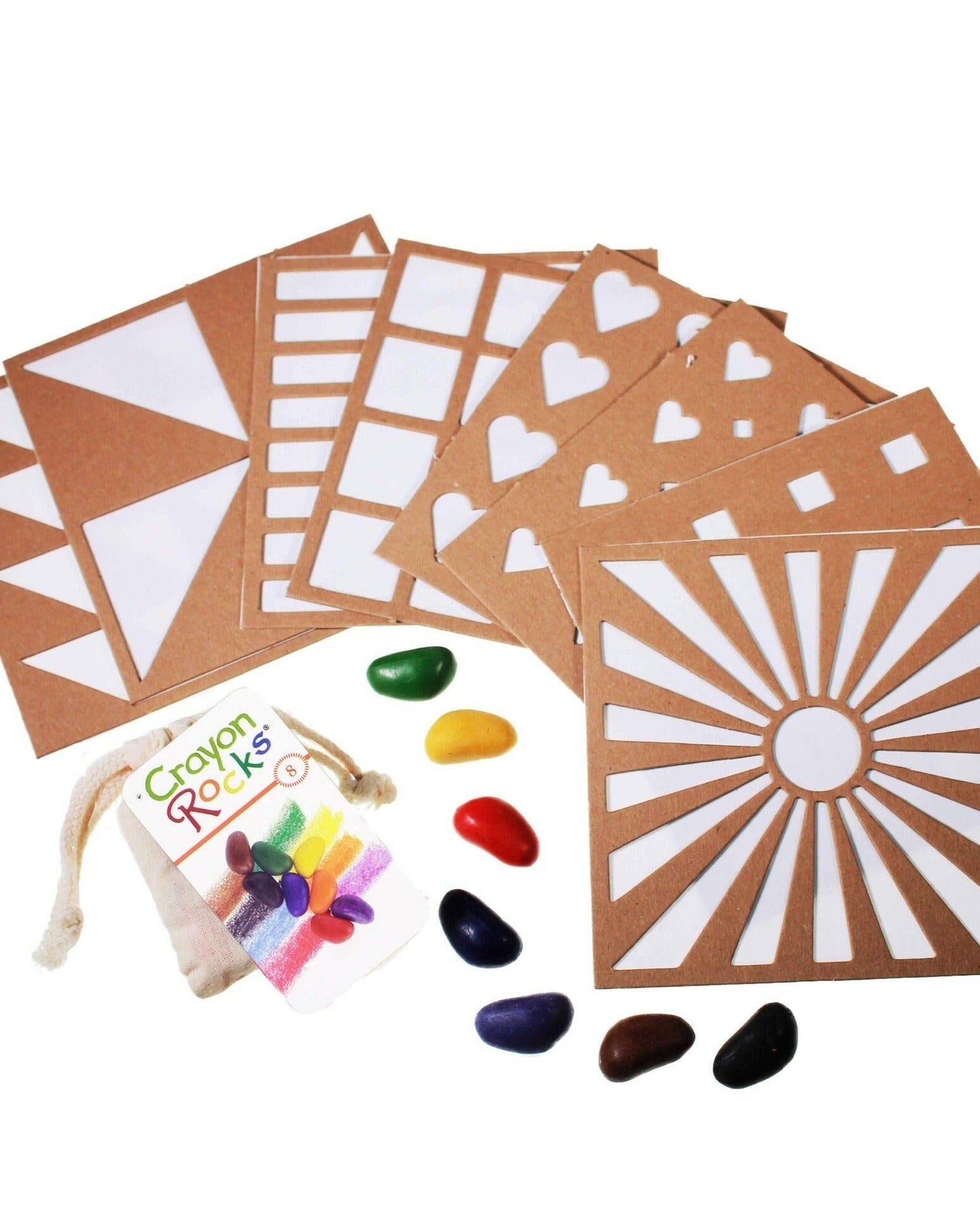 Rubeez Art Box + 8 Art Supplies Crayon Rocks