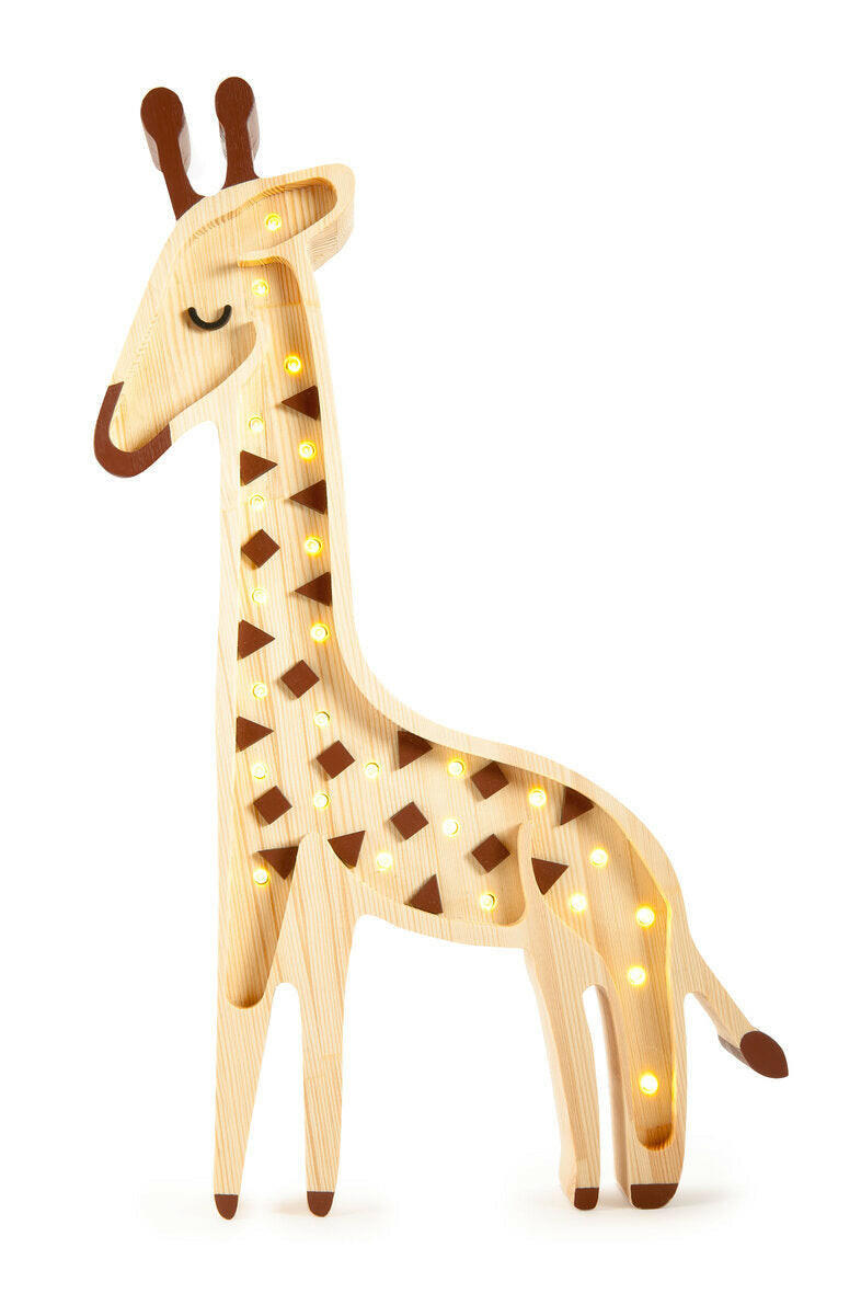 Little Lights Giraffe Lamp Little Lights US Serengeti Wood