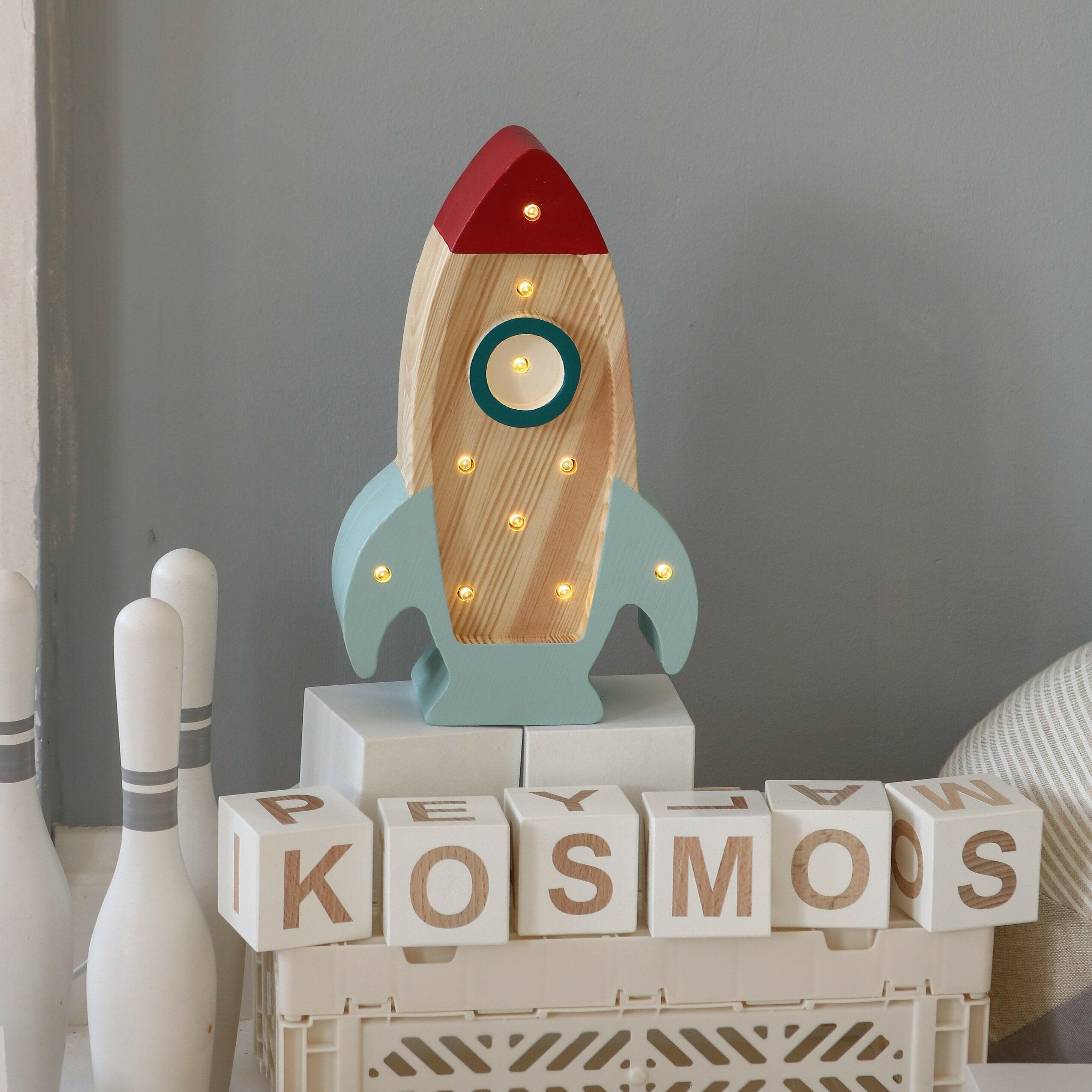 Little Lights Mini Rocket Ship Lamp Baby & Toddler Little Lights US