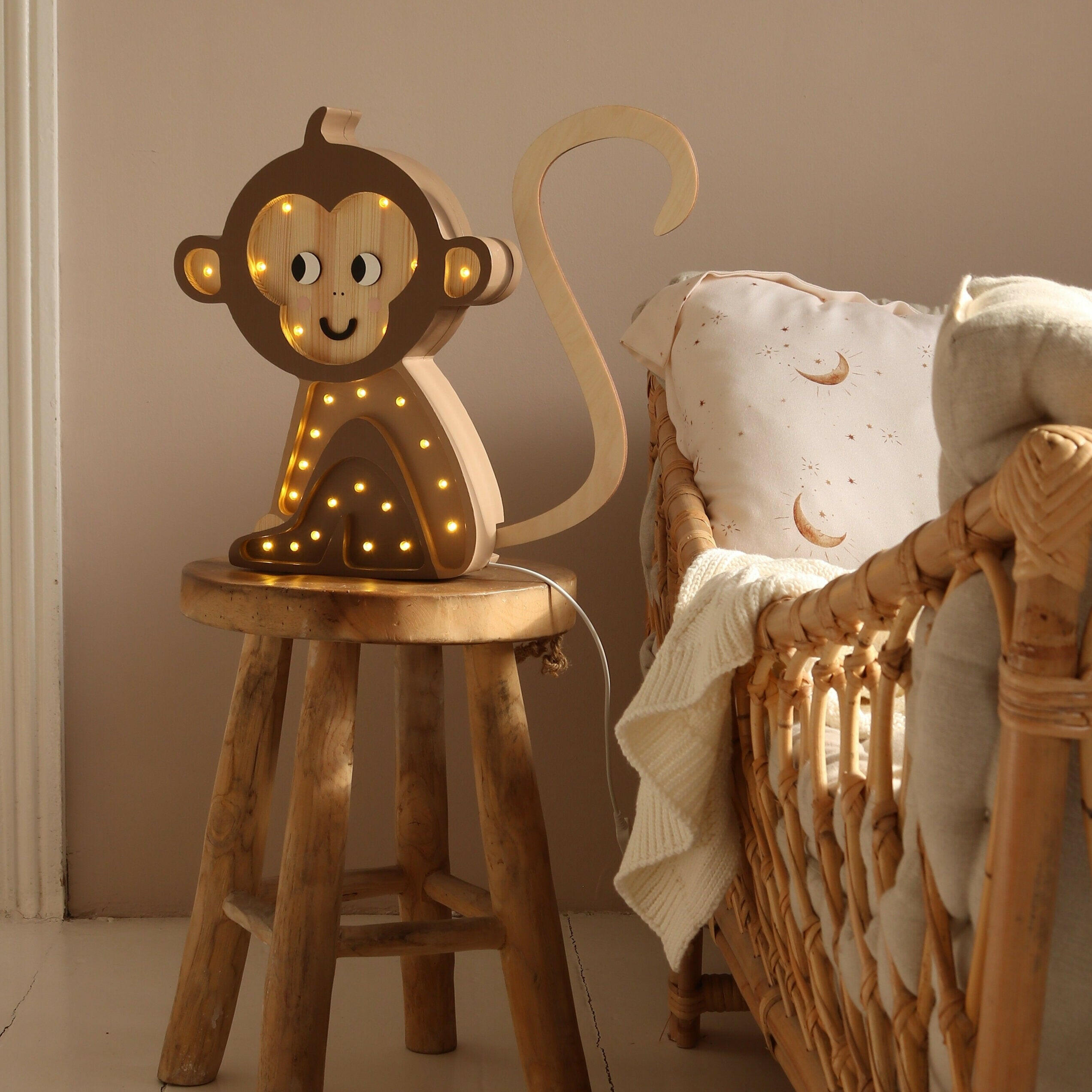 Little Lights Monkey Lamp Baby & Toddler Little Lights US