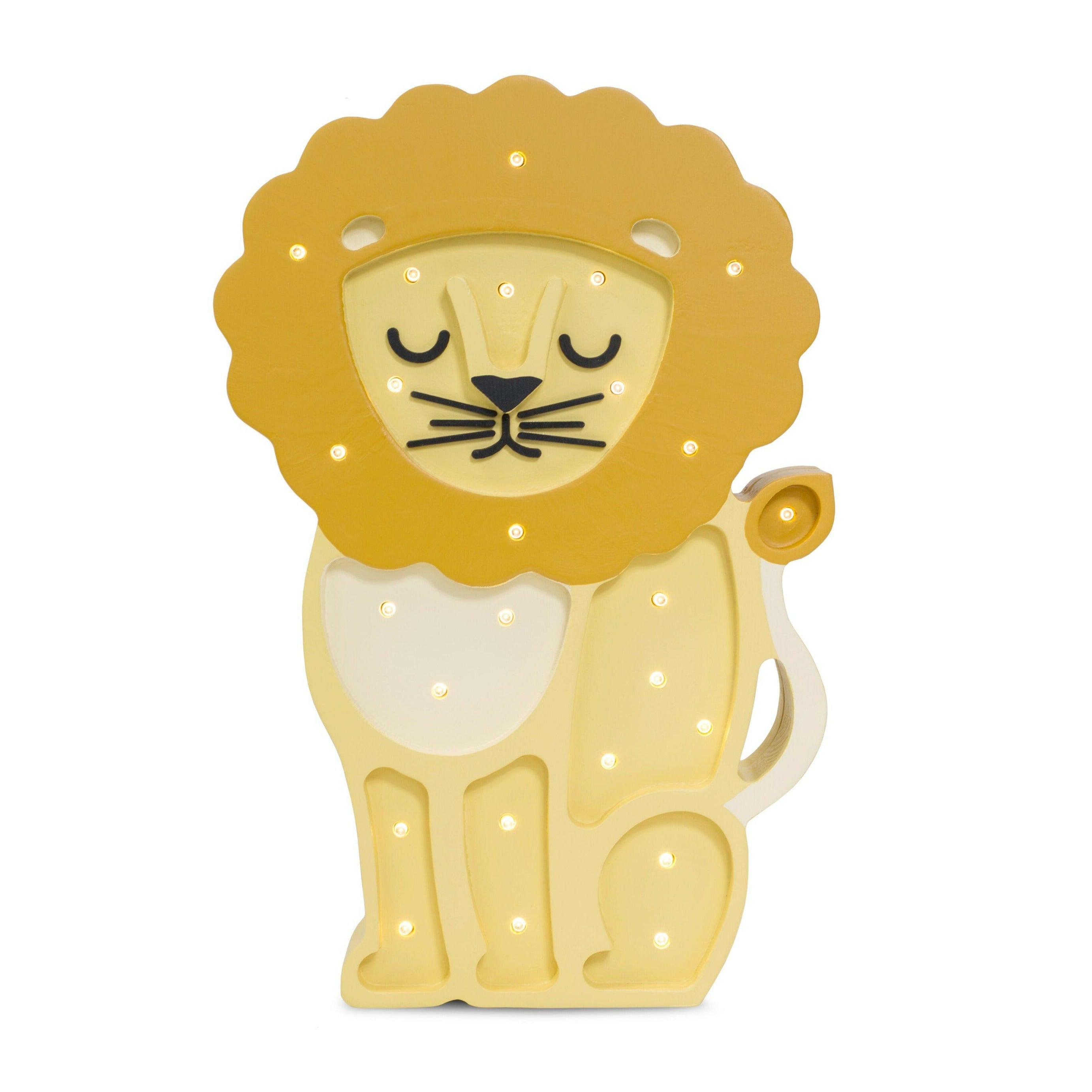 Little Lights Lion Lamp Little Lights US Yellow