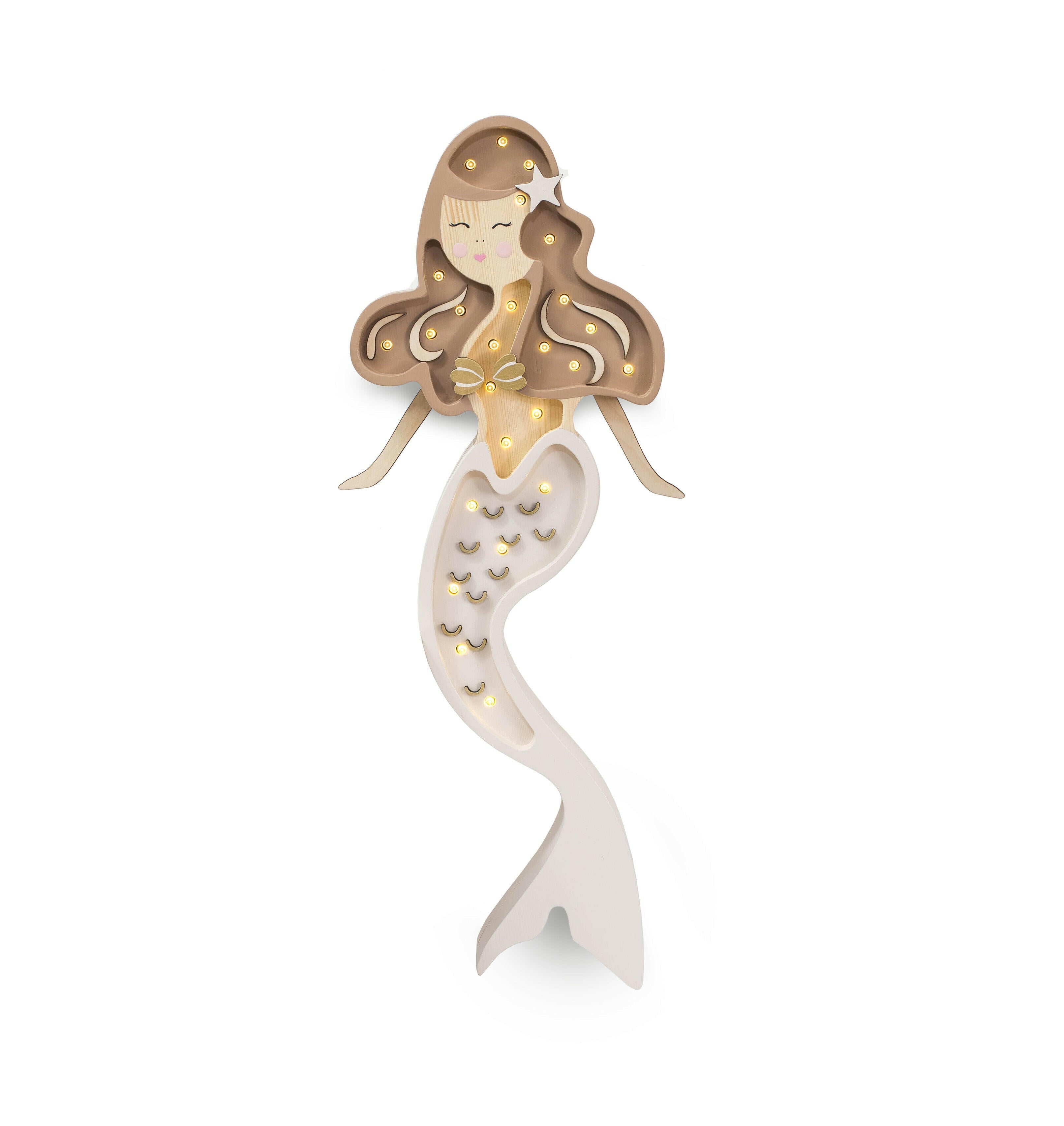 Little Lights Mermaid Lamp Little Lights US Beige