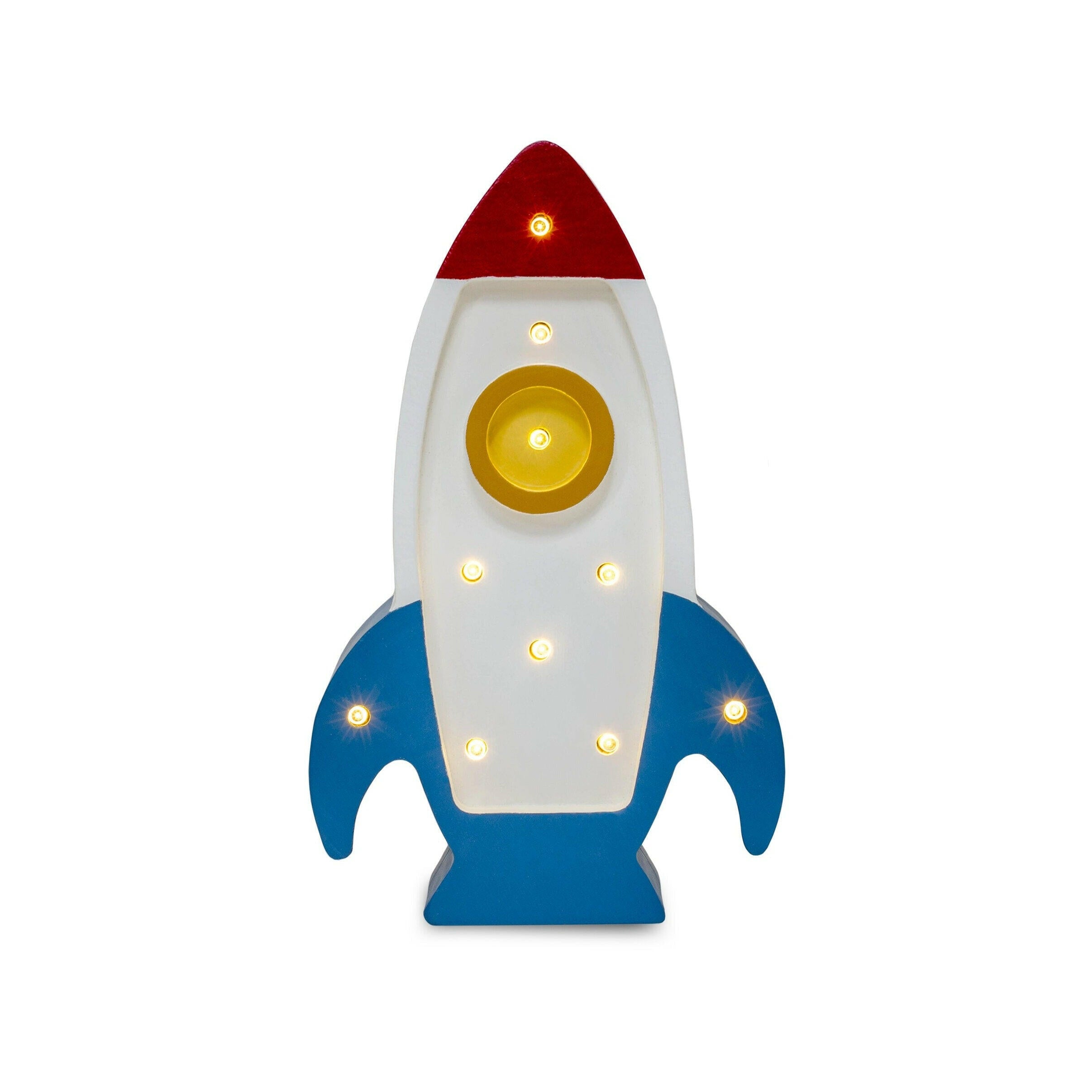 Little Lights Mini Rocket Ship Lamp Baby & Toddler Little Lights US Galactic White