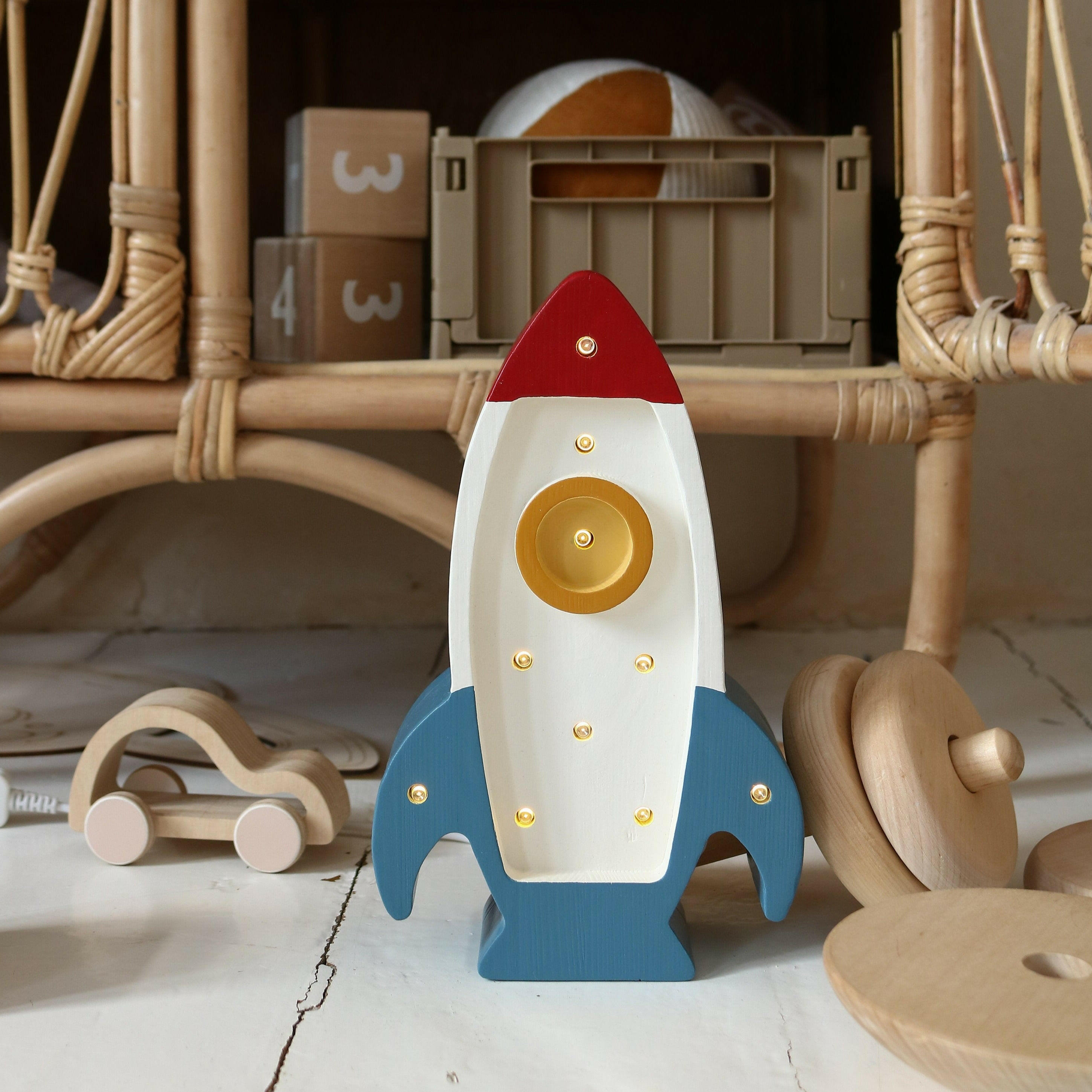 Little Lights Mini Rocket Ship Lamp Baby & Toddler Little Lights US