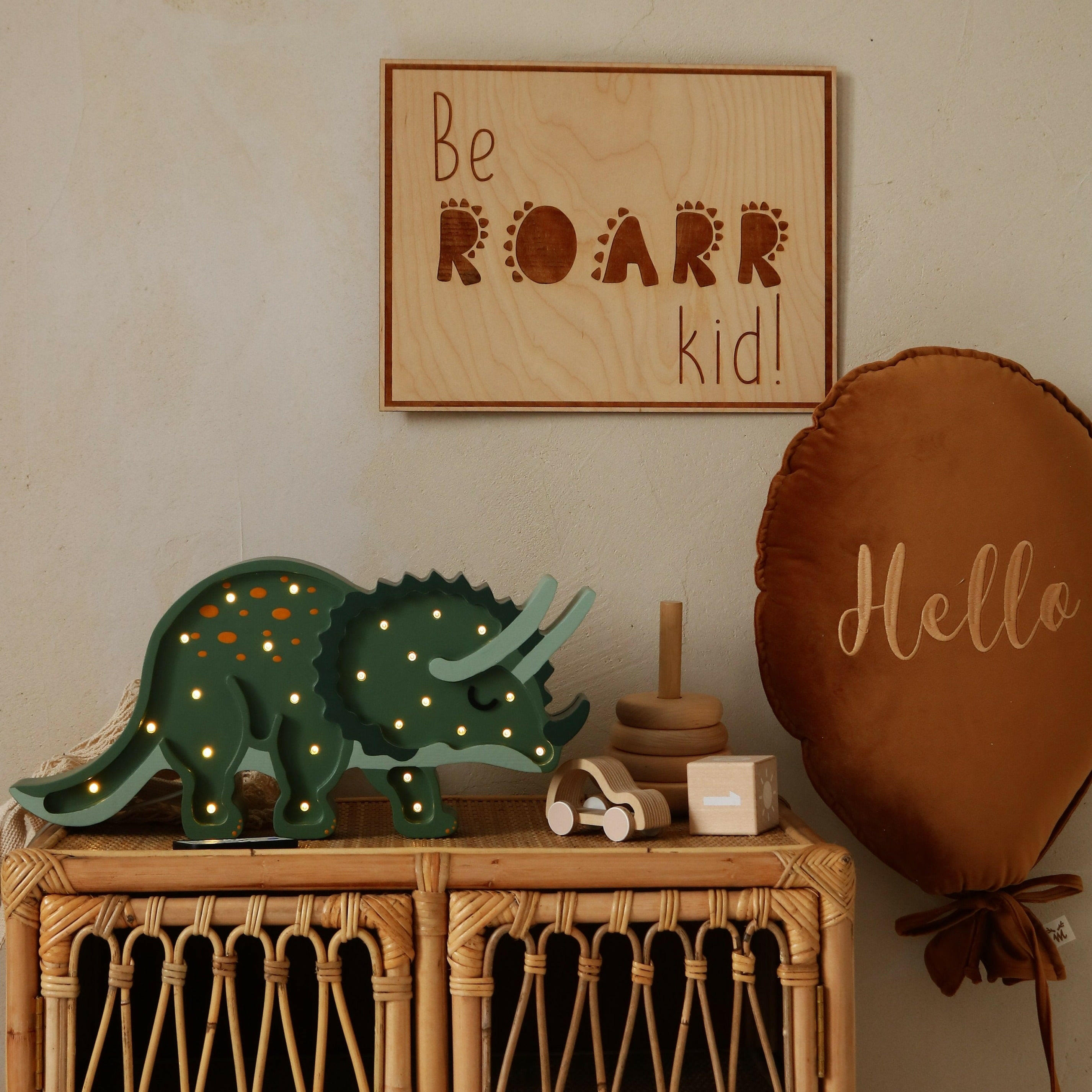Little Lights Triceratops Dinosaur Lamp Little Lights US